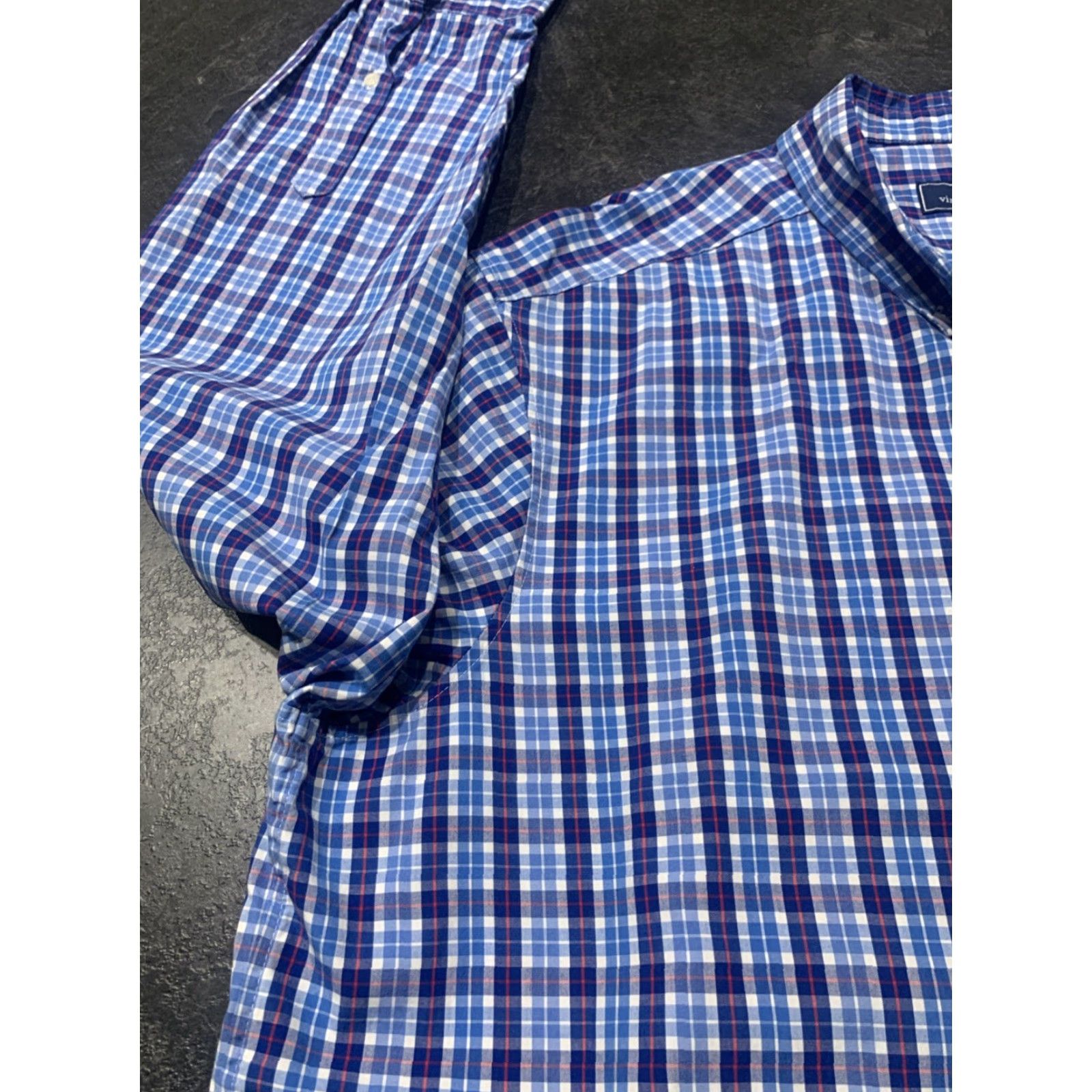 Vineyard Vines VINTAGE Vineyard Vines Murray Shirt Button-Down Men 2XL Long Sleeve Blue Plaid Classic Fit Size US XXL / EU 58 / 5 - 6 Thumbnail