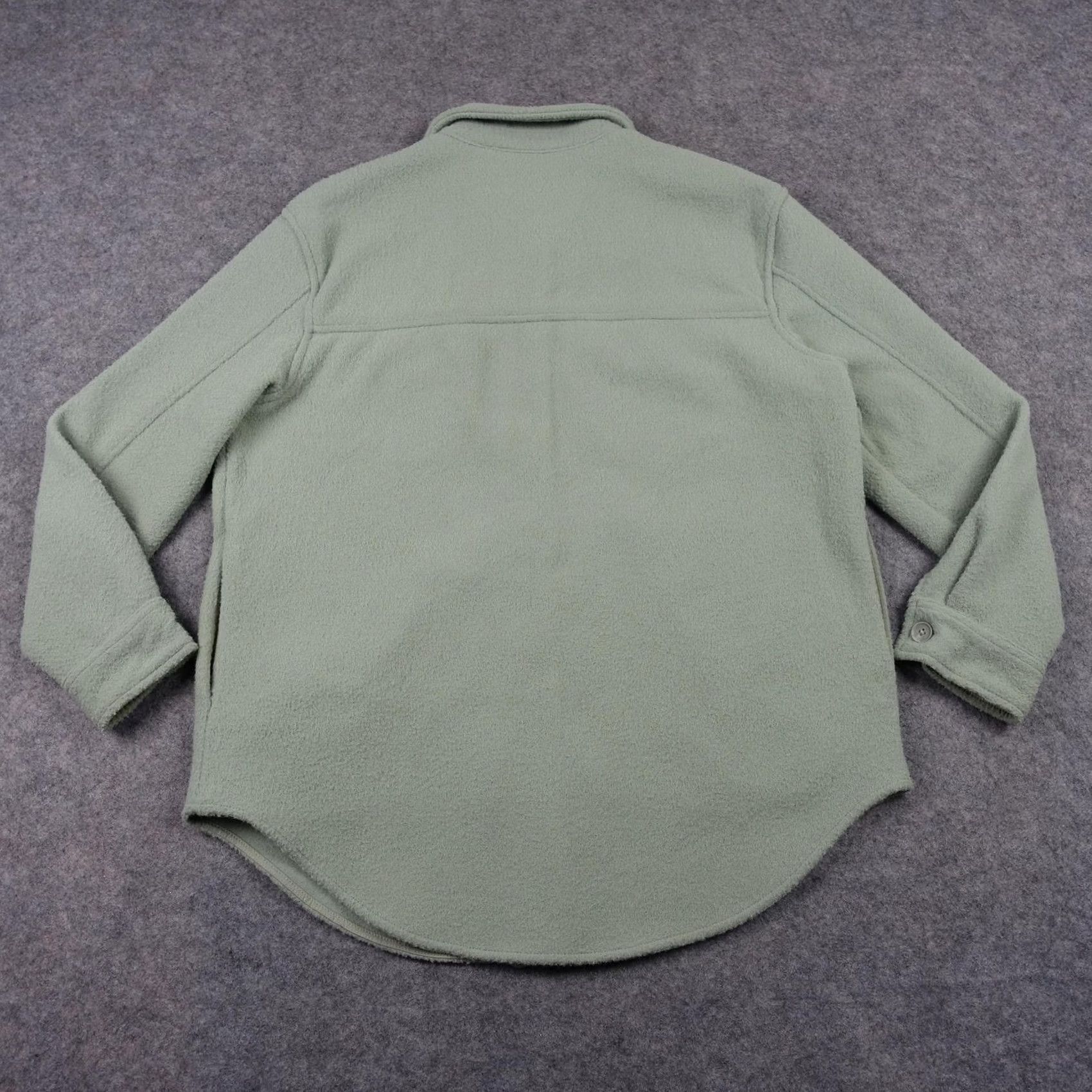 Vintage Hilary Radley Jacket Womens L Green Fleece Shacket Button Front Lined Shirt Jacket Casual All Seasons Medium/Regular Womens Large Green 90s? Size L / US 10 / IT 46 - 5 Thumbnail