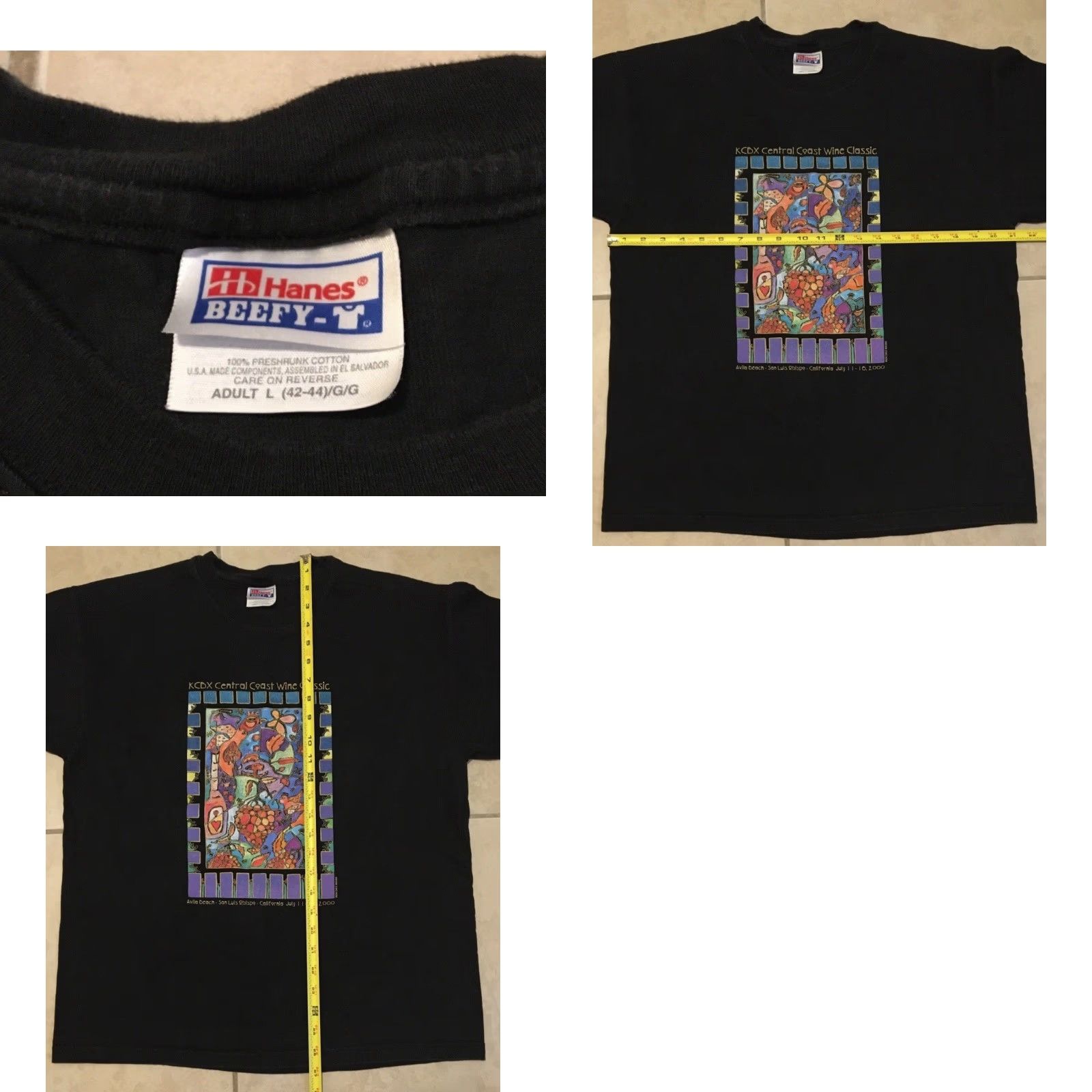Vintage Vtg Wine Faded Abstract Art Shirt M Black Picasso 90s Grunge Vaporwave T-Shirt Men Short Sleeve Size US M / EU 48-50 / 2 - 8 Thumbnail