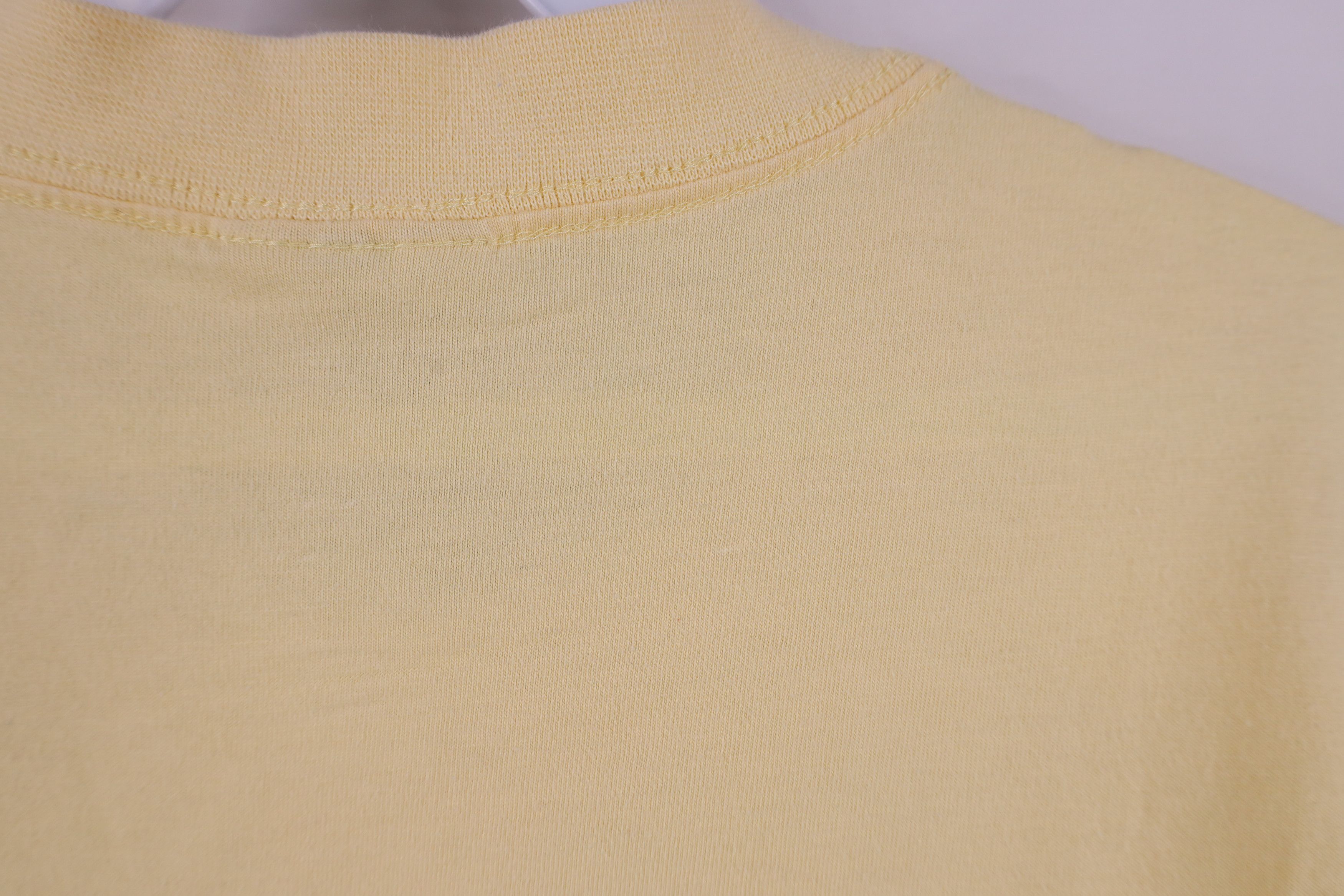 Vintage Vintage 90s Streetwear Heavyweight Cotton T-Shirt Yellow Size US M / EU 48-50 / 2 - 10 Thumbnail