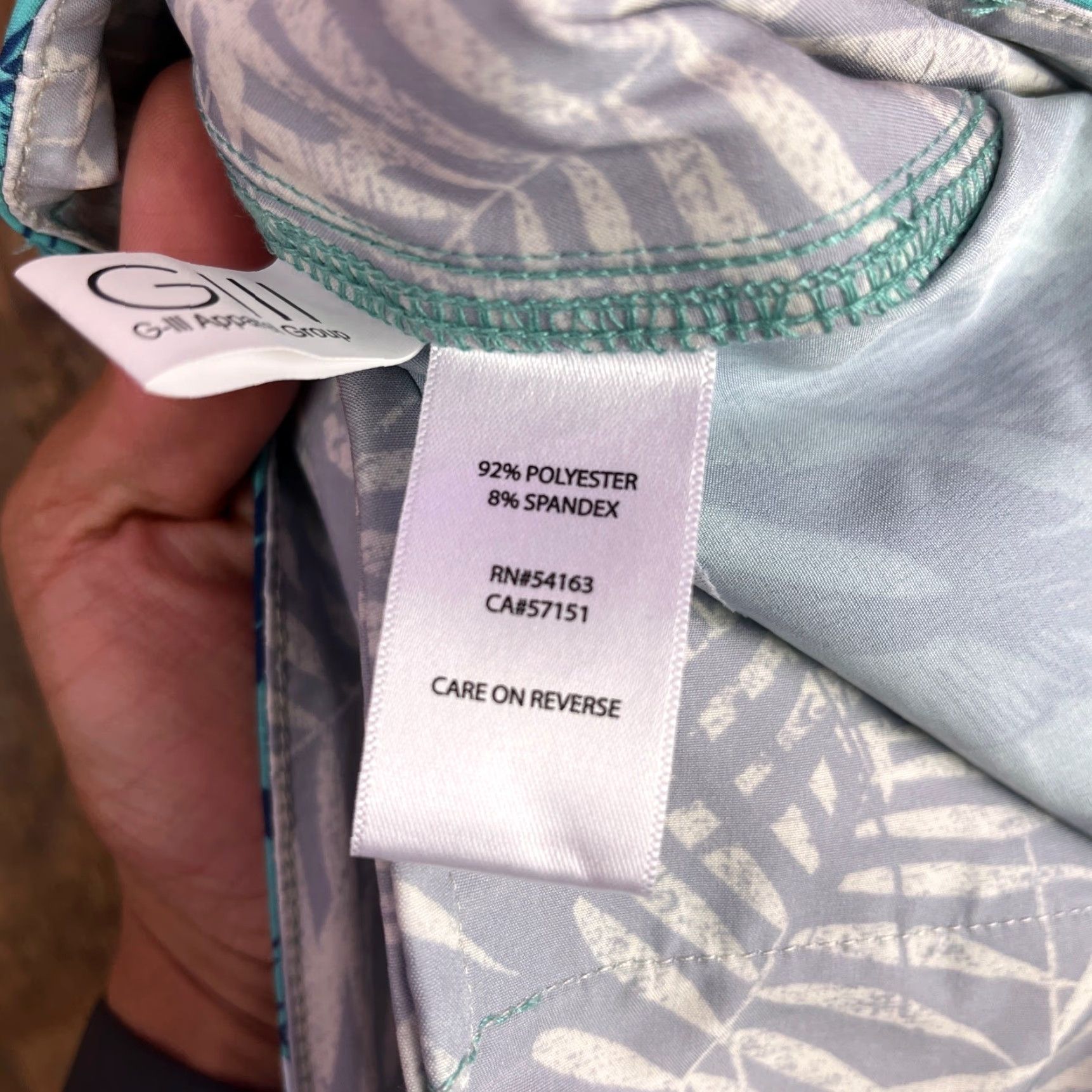 Vintage Margaritaville Mens Shorts Turquoise UPF 30+ Quick Dry 4 Way Stretch (S) 30 Bermuda Casual Beach Size US 30 / EU 46 - 7 Thumbnail