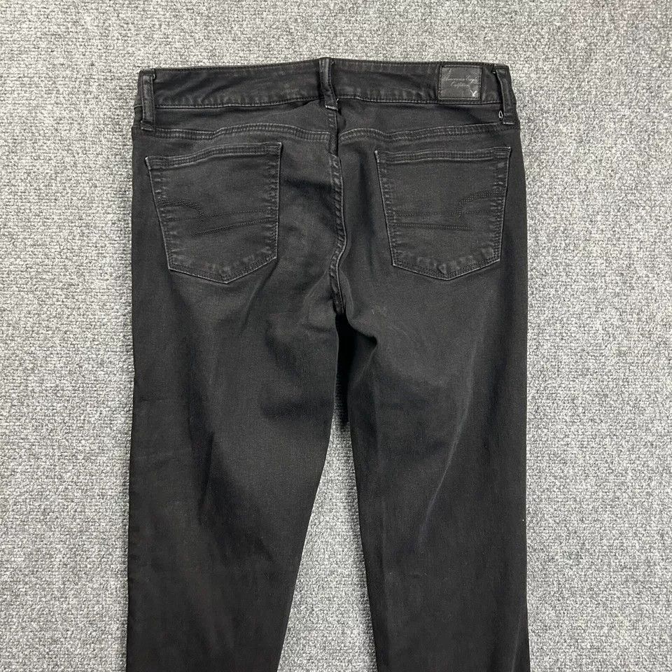American Eagle Outfitters American Eagle Jeans Womens 10 Denim Gray Skinny Kick Size 32" / US 10 / IT 46 - 7 Thumbnail