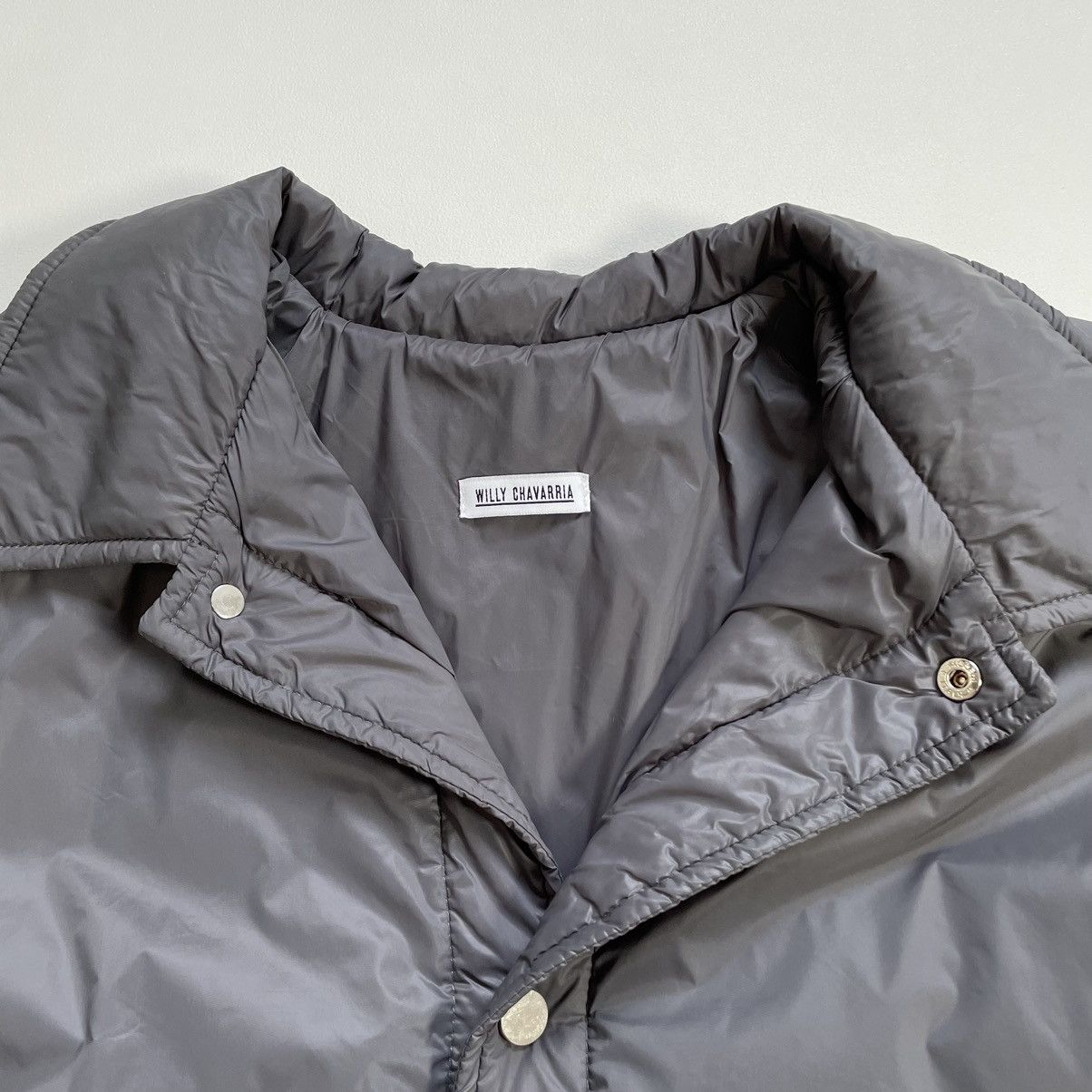 Willy Chavarria Sample Padded Nylon Boxy Coach Jacket Size US M / EU 48-50 / 2 - 5 Thumbnail