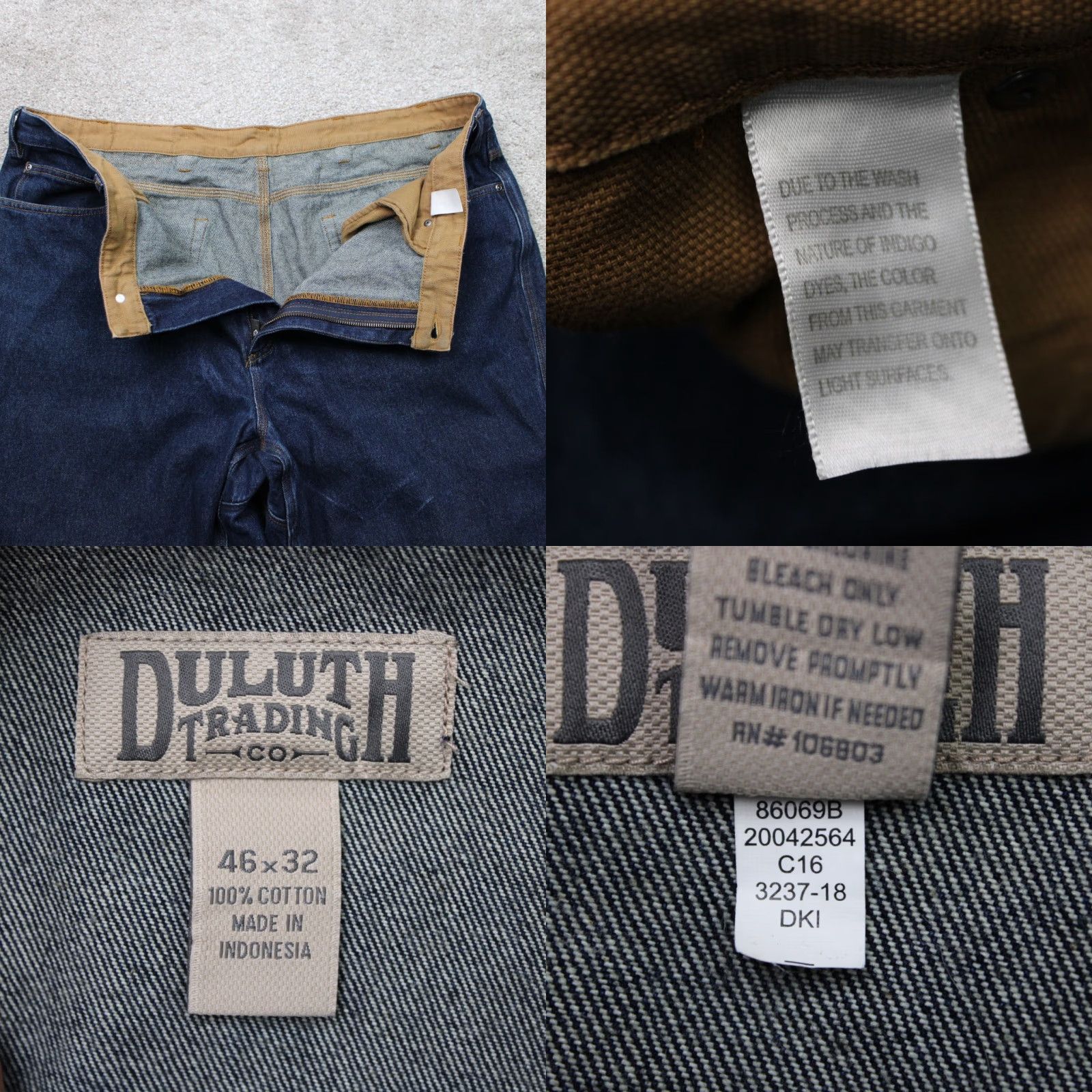 Vintage Duluth Mens Jeans 46x32 Blue Relaxed Straight 5-Pocket Denim Cotton Stretch Vintage No N/A Size US 30 / EU 46 - 8 Thumbnail