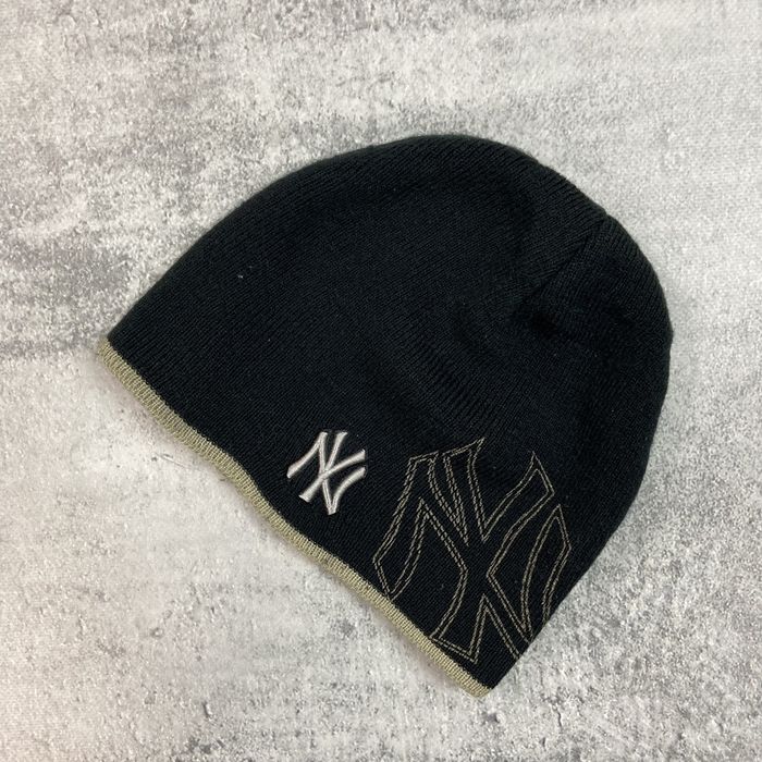 Vintage 90s HYPE VINTAGE New York Yankees Beanie Logo Hat Y2K