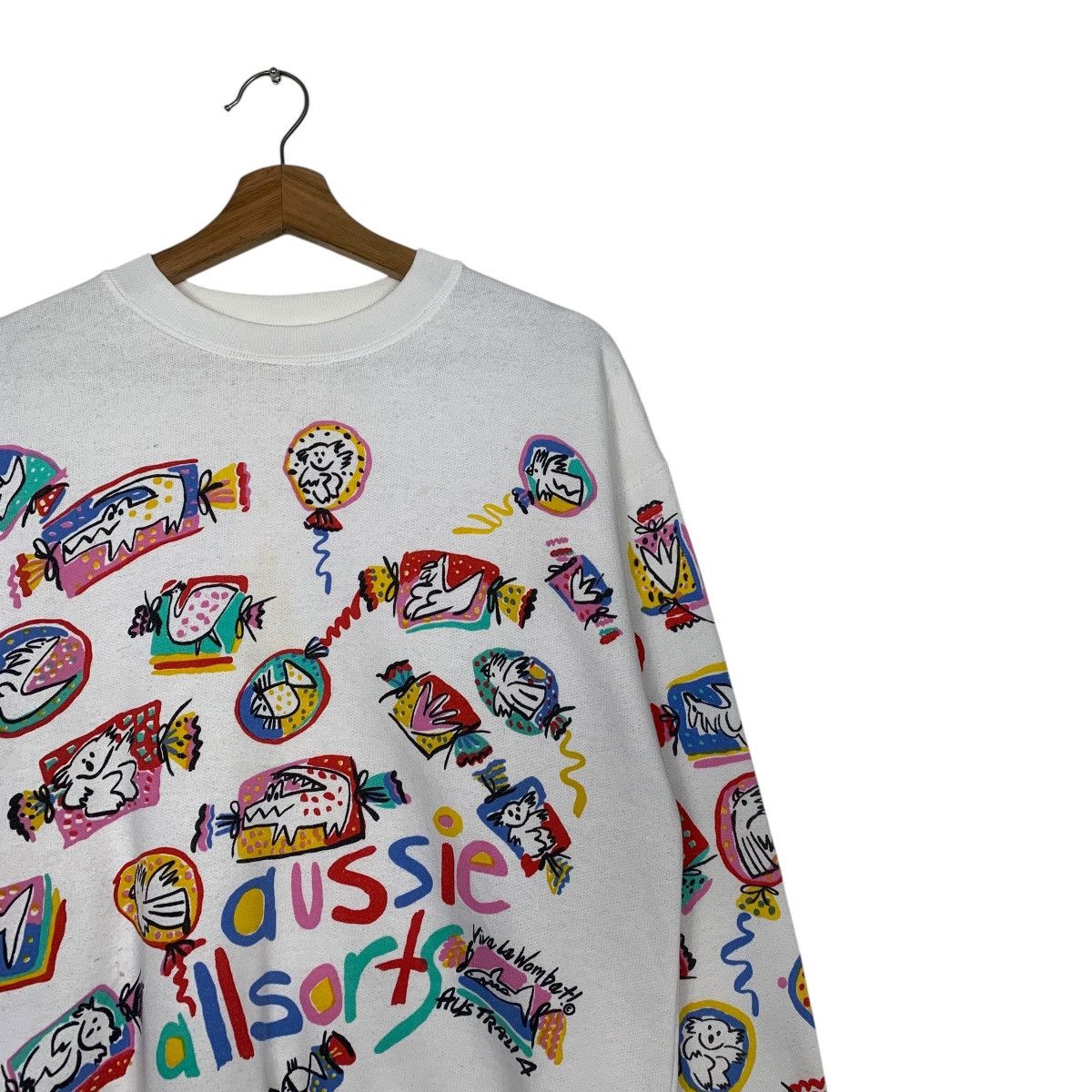 Other Vintage Viva La Wombat Australia Full Print Sweatshirt Size US S / EU 44-46 / 1 - 5 Thumbnail