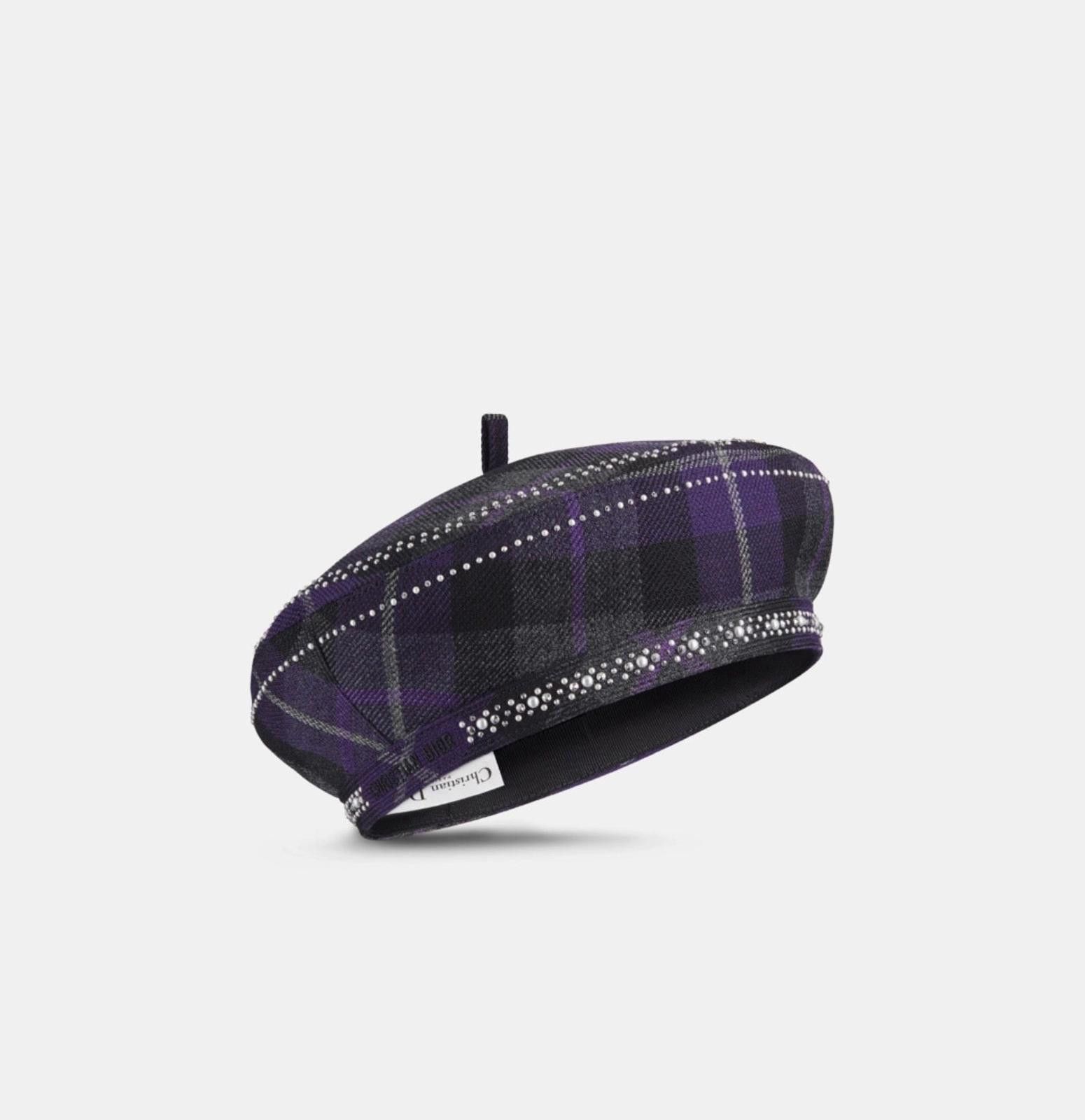 Dior Dior Arty Check’N’Dior Beret Size ONE SIZE - 1 Thumbnail