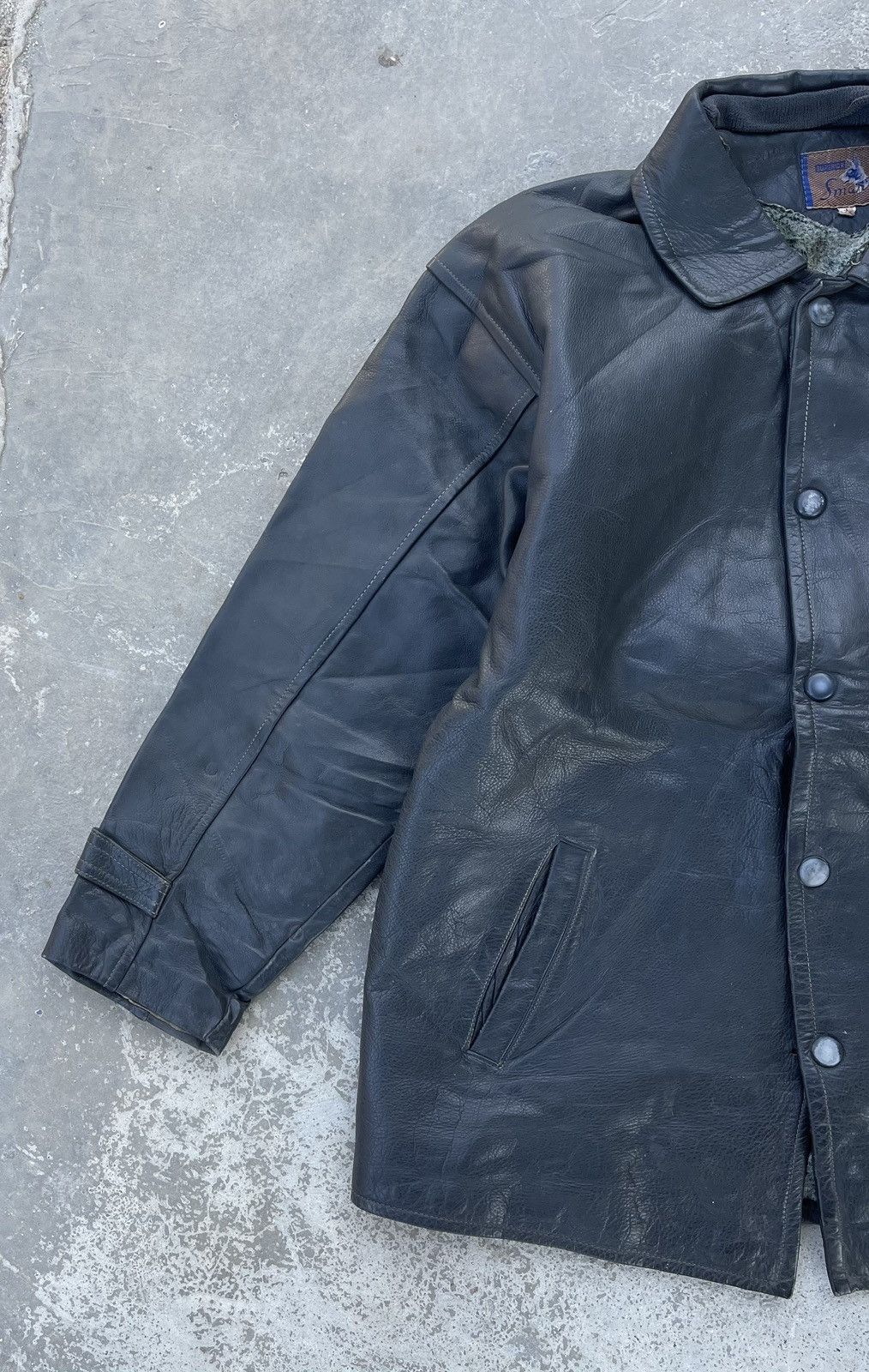 Genuine Leather × Japanese Brand 🔥Vintage 80s Superior Smart Genuine Leather Jacket Size US M / EU 48-50 / 2 - 5 Thumbnail