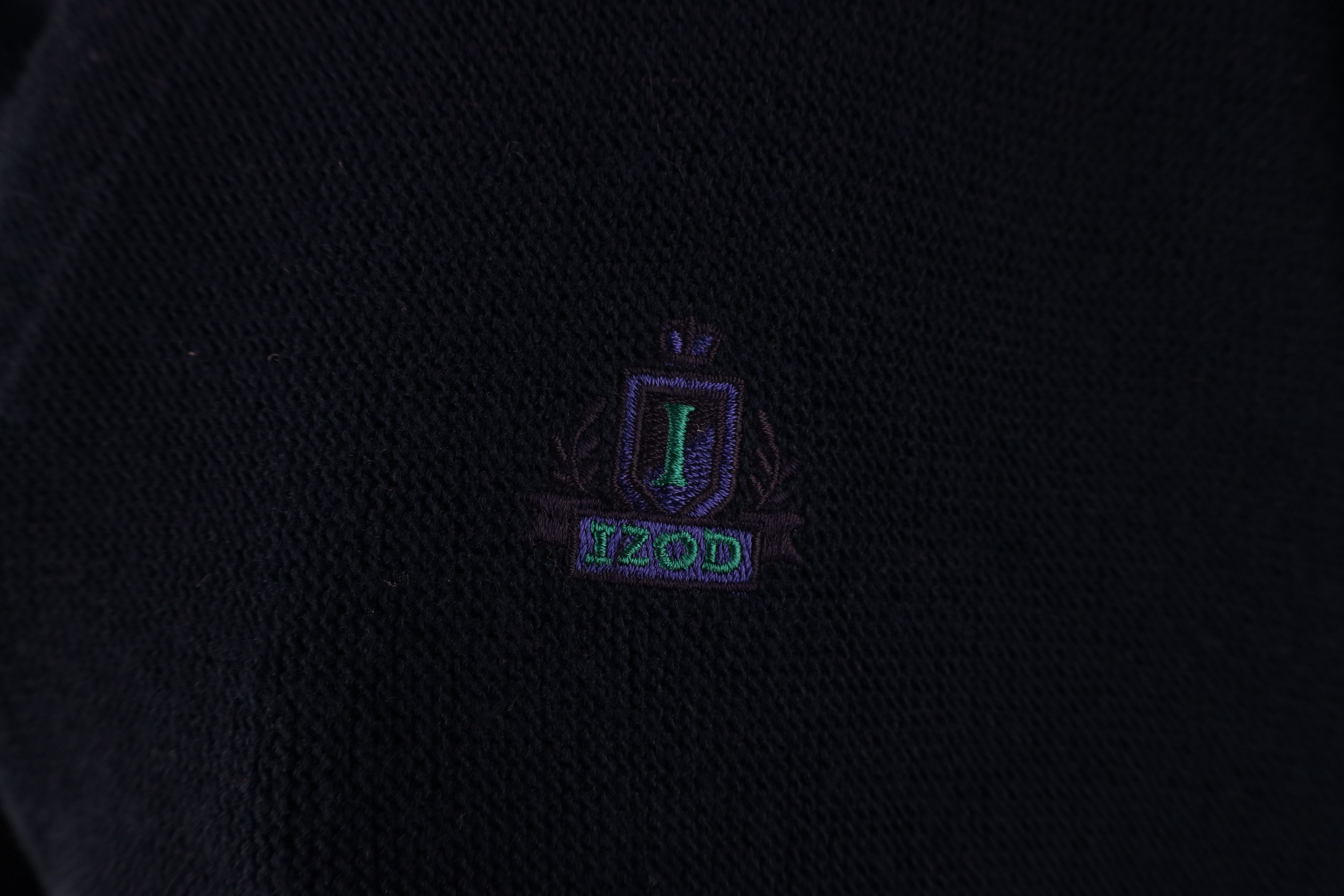 Izod × Vintage Vintage 90s Izod Out Crest Knit Cardigan Sweater Blue USA Size US XXL / EU 58 / 5 - 4 Thumbnail