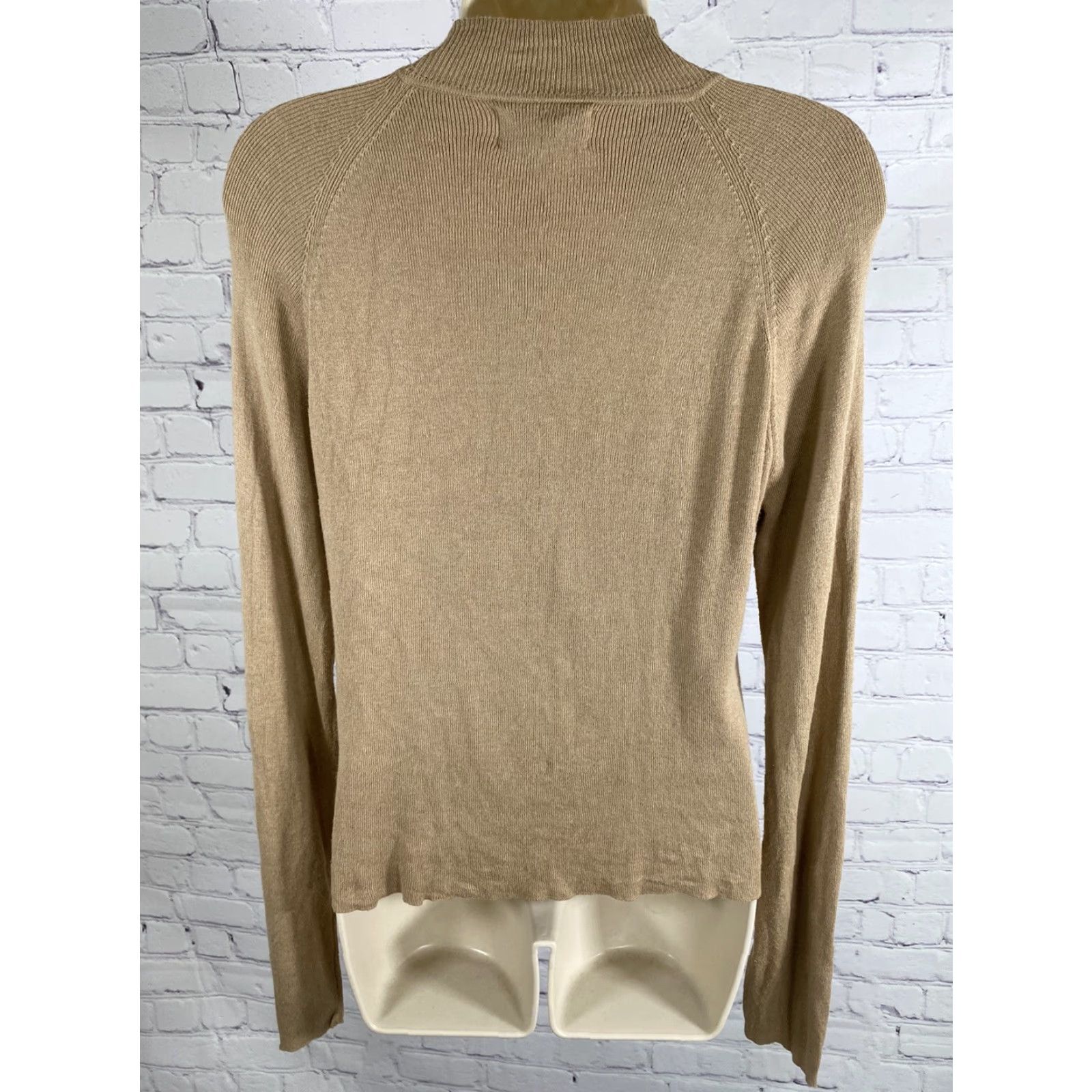 Vintage Rena Rowan Brown Long Sleeve Pullover Ruched Front Sweater L Large Size L / US 10 / IT 46 - 4 Thumbnail