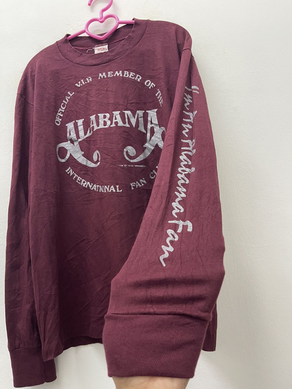 Band Tees Rare 80s Vintage ALABAMA VIP International Fan Club Limited Size US L / EU 52-54 / 3 - 3 Thumbnail