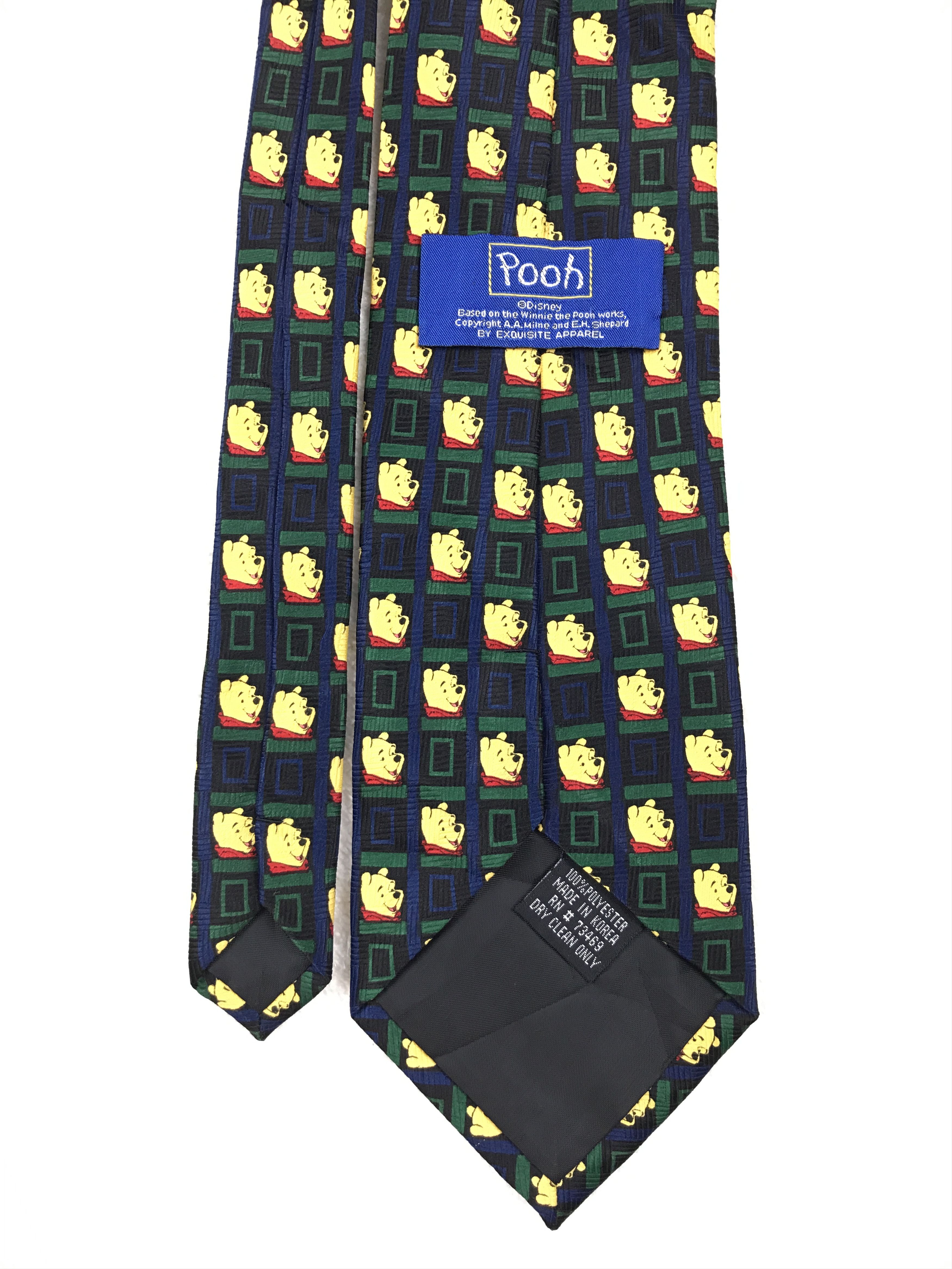 Designer × Vintage Vintage Pooh 100% Polyester Necktie Size ONE SIZE - 4 Thumbnail