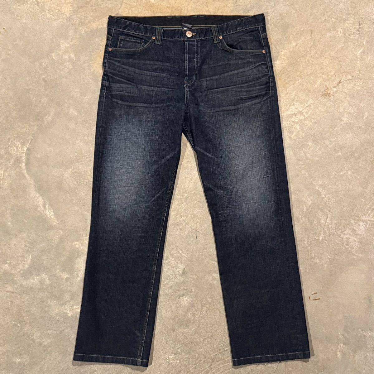 Armani Exchange Vintage 2000s Armani Exchange Faded Baggy Jeans ERD Grunge Size US 38 / EU 54 - 6 Thumbnail