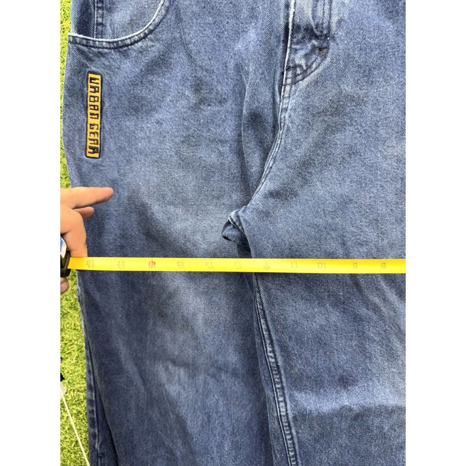 Vintage VINTAGE Godbody Jeans Mens 36 Jeans 90s Grunge Hip Hop Wide-Leg Denim Blue 5-Pocket Relaxed Mens Size US 36 / EU 52 - 5 Thumbnail