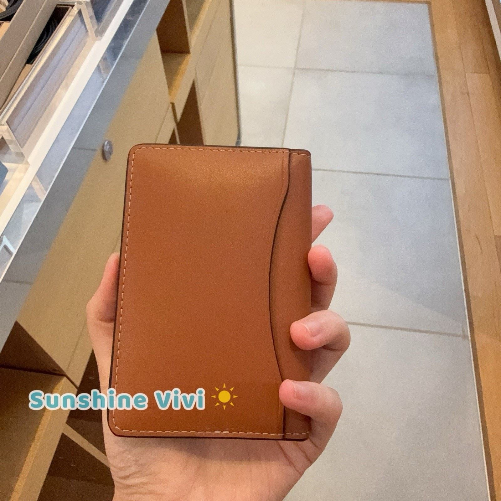 Coach NWT Coach CBJ74 Id License Credit Card Wallet Leather Tan Size ONE SIZE - 2 Thumbnail