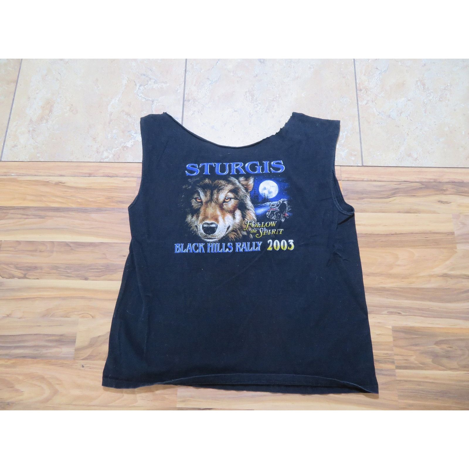 Other Sturgis 2003 Eagle Wolf Double Sided Graphic Shirt Sz 2XL Size US XXL / EU 58 / 5 - 3 Thumbnail