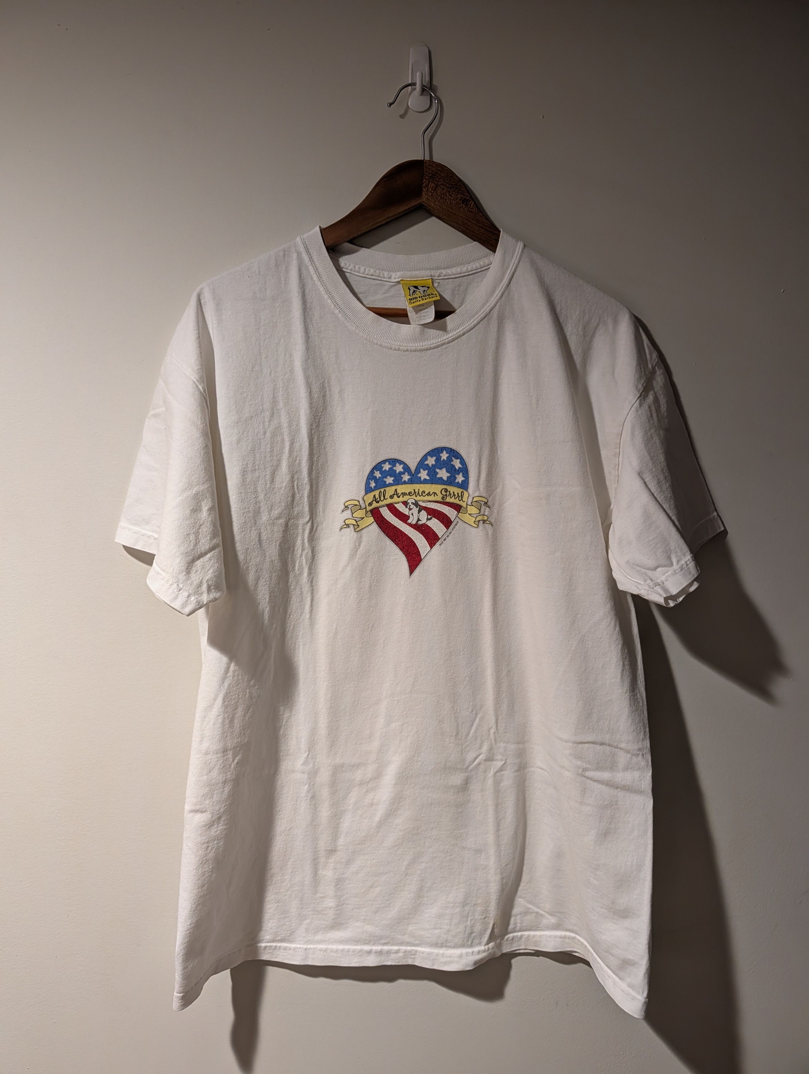 Big Dogs Vintage 2007 Big Dogs All American Girl GRRR Large T-Shirt Size US L / EU 52-54 / 3 - 1 Thumbnail