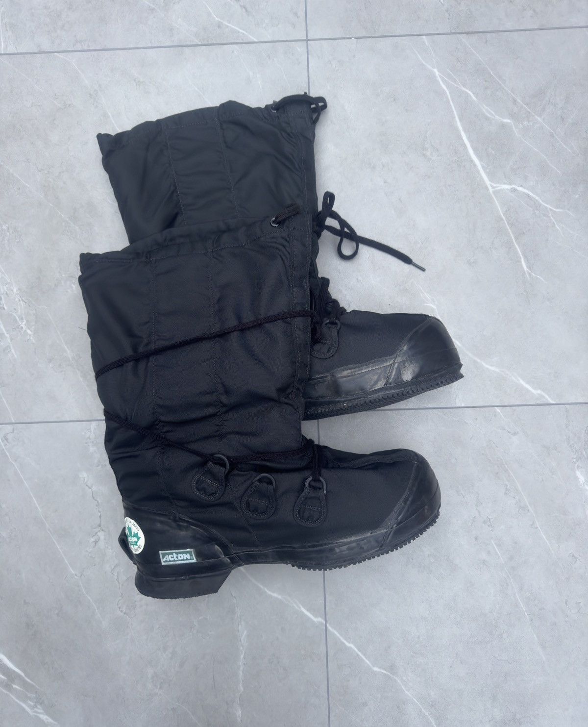 Vintage 1980s Vintage Rare Black Opium Mukluk Boots Size US 14 / EU 47 - 4 Thumbnail