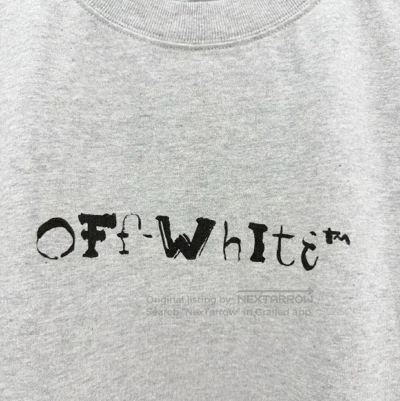 Off-White Off-White Gray Cotton Short Sleeve T-Shirt . Size US S / EU 44-46 / 1 - 3 Thumbnail
