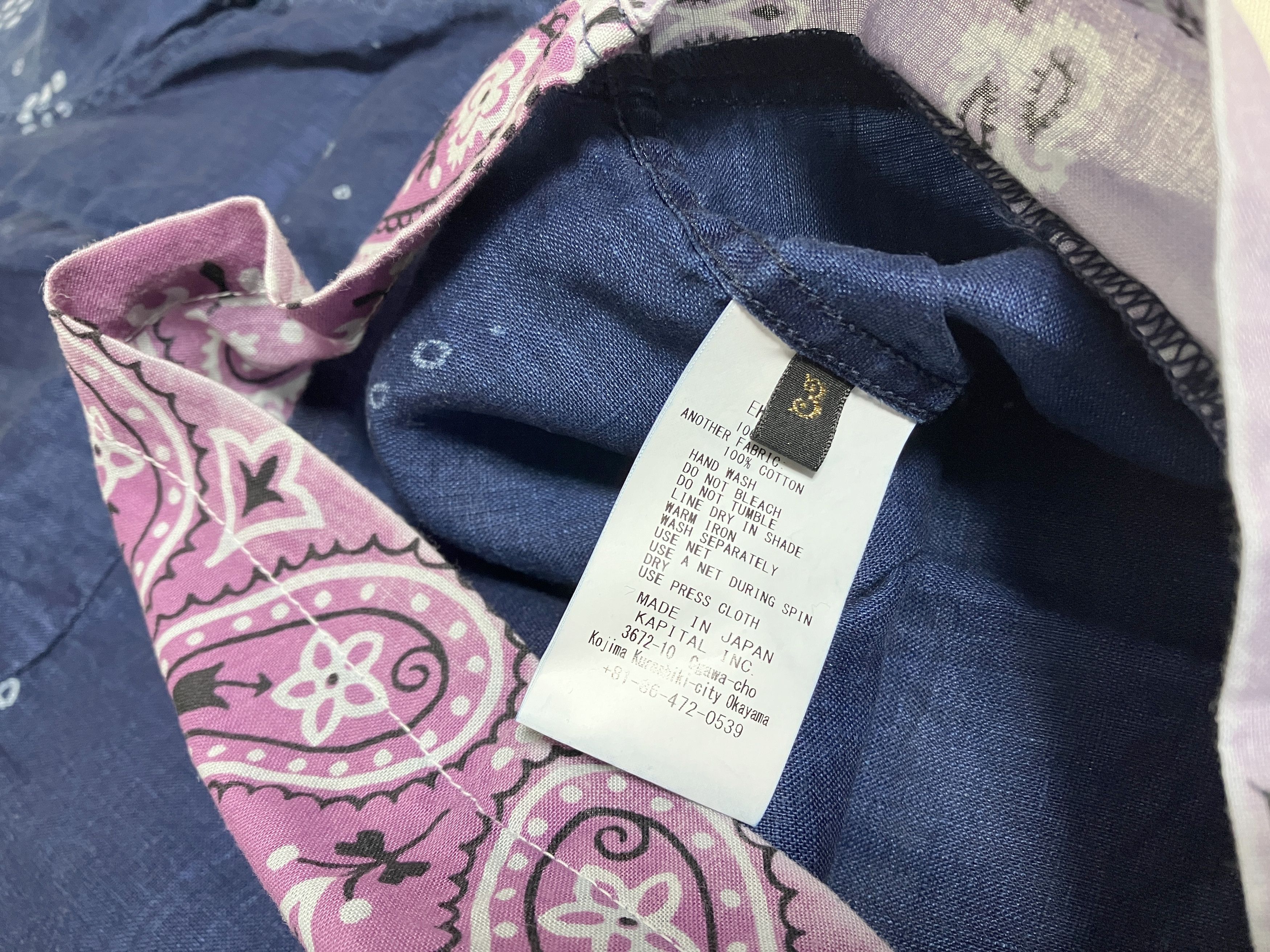 Kapital Kapital French cross linen bandana pt remake Aloha shirt new Size US L / EU 52-54 / 3 - 11 Thumbnail