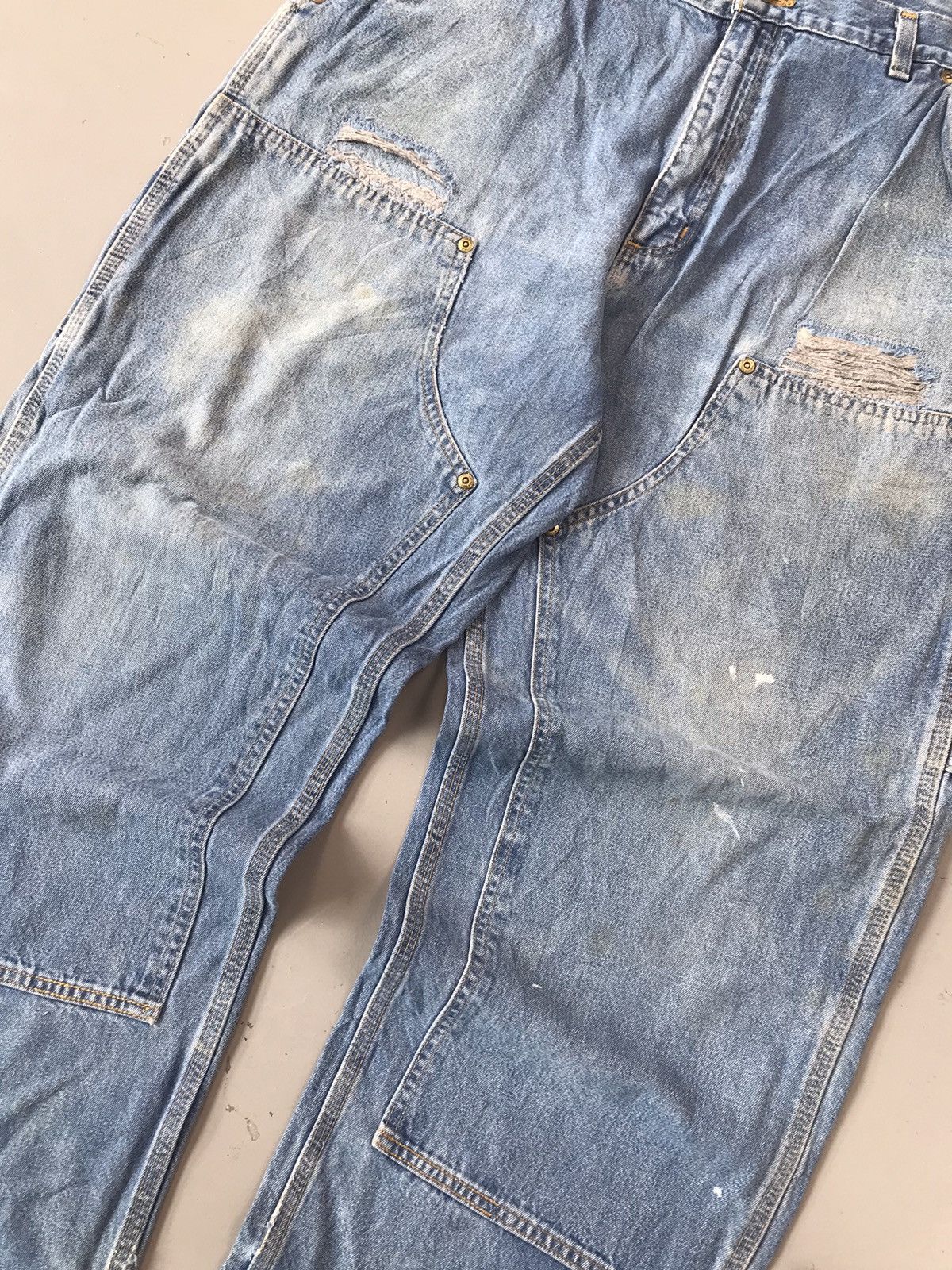 Carhartt × Vintage Vintage Carhartt B273 DST double knee carpenter denim Size US 36 / EU 52 - 4 Thumbnail