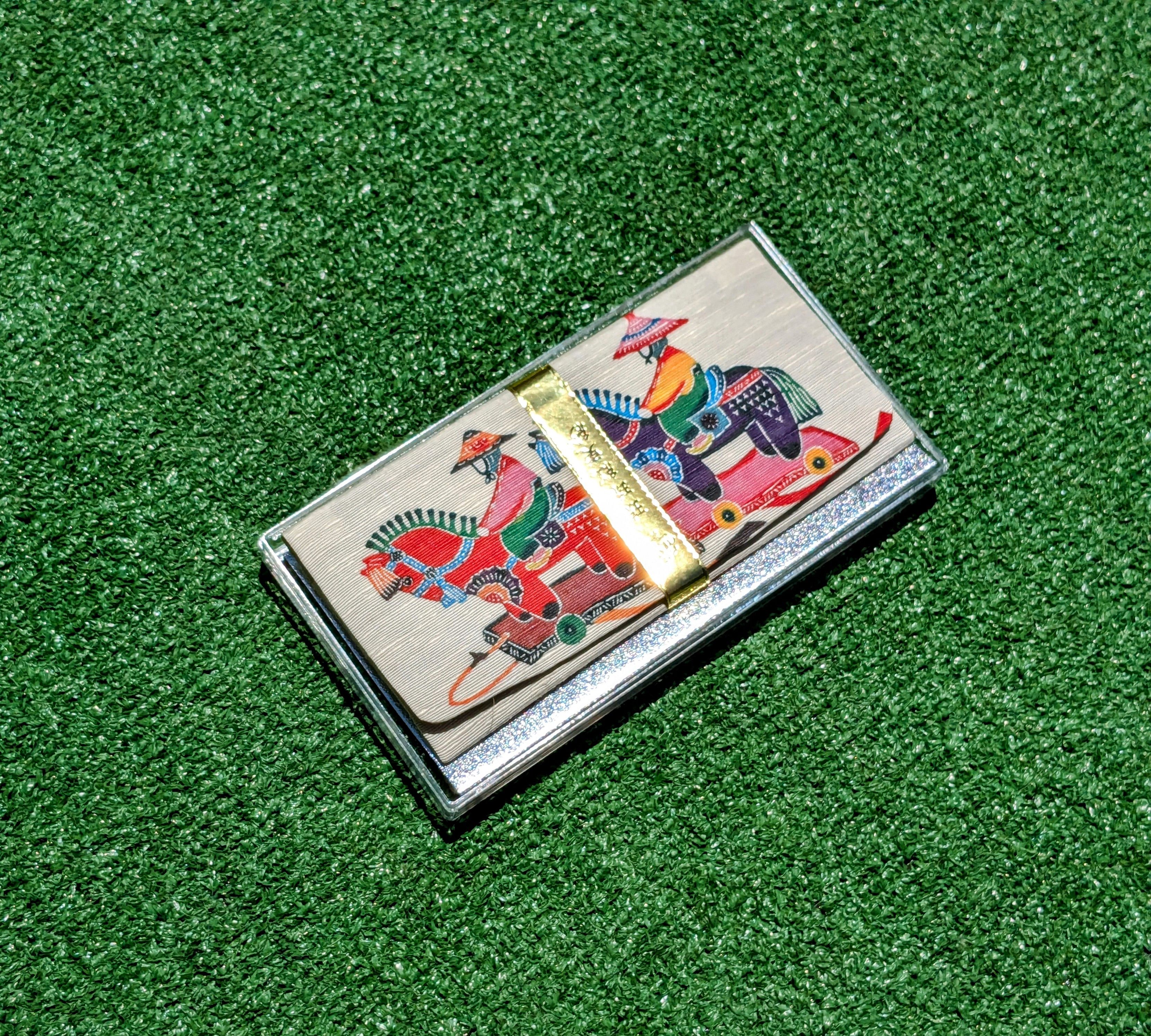 VTG Japanese Ryukyu Folk Art Chintz Sarasa Long Wallet NIP