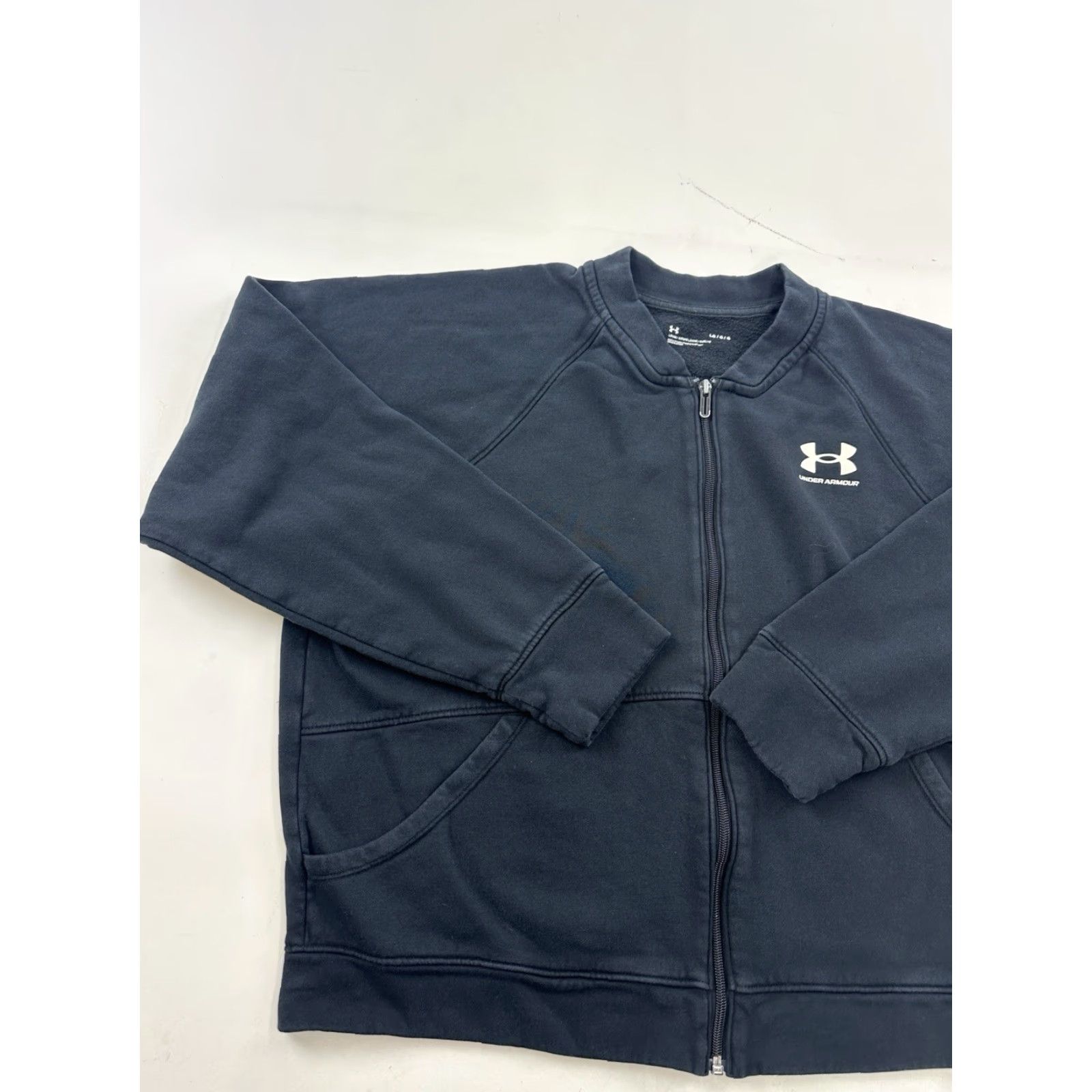 Under Armour Under Armour Jacket Womens Large Black Full Zip Up Loose Fit Size L / US 10 / IT 46 - 3 Thumbnail
