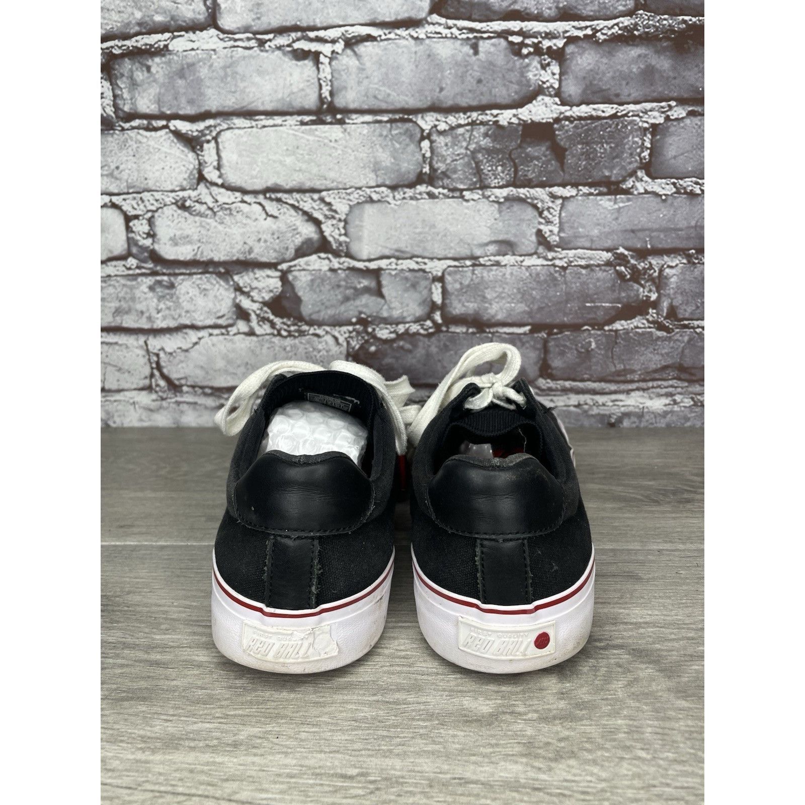 Red Bull Red Ball Jets ‘51 Black & White Canvas Low Top Sneakers Shoe Size US 10 / EU 43 - 5 Thumbnail