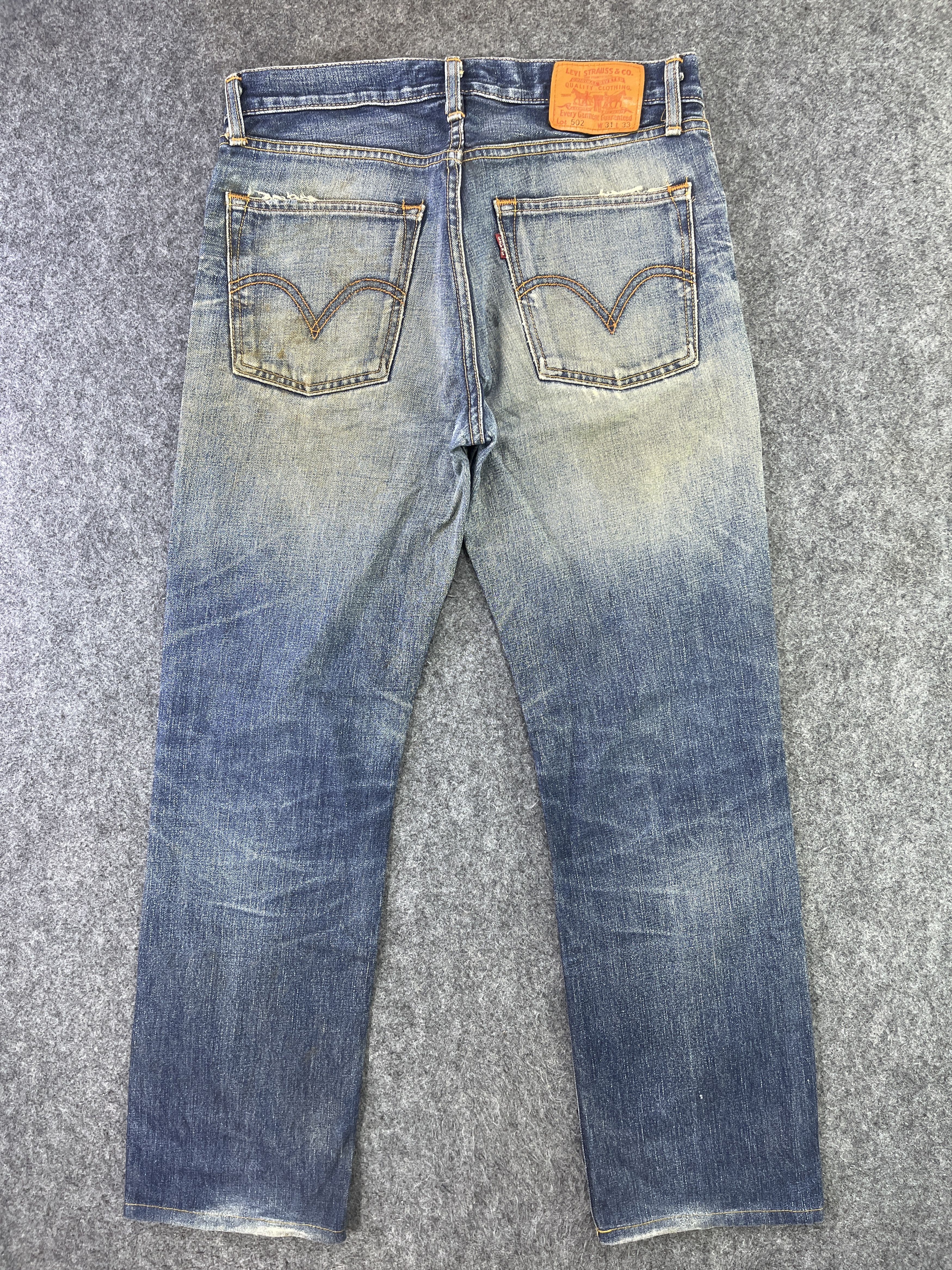 Levi's Vintage Levis 502 Rusty Wash Jeans - J907 Size US 33 - 2 Thumbnail