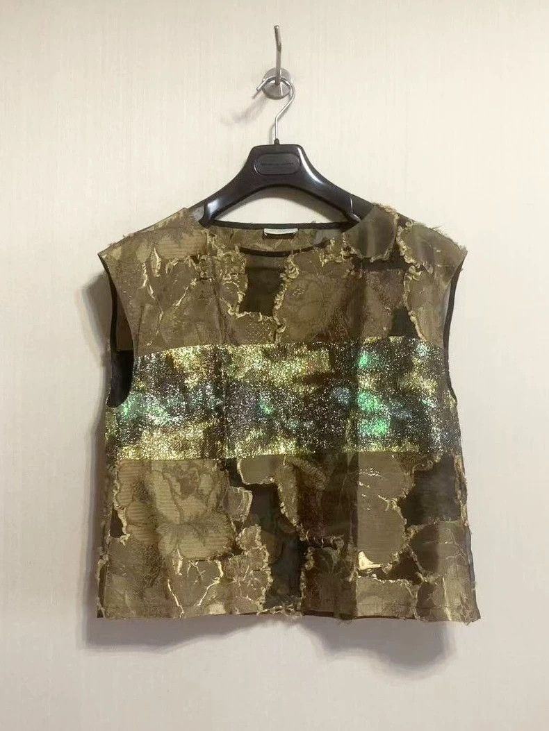 Dries Van Noten Dries Van Noten Silk Blend Floral Top- DMC Size US L / EU 52-54 / 3 - 1 Thumbnail