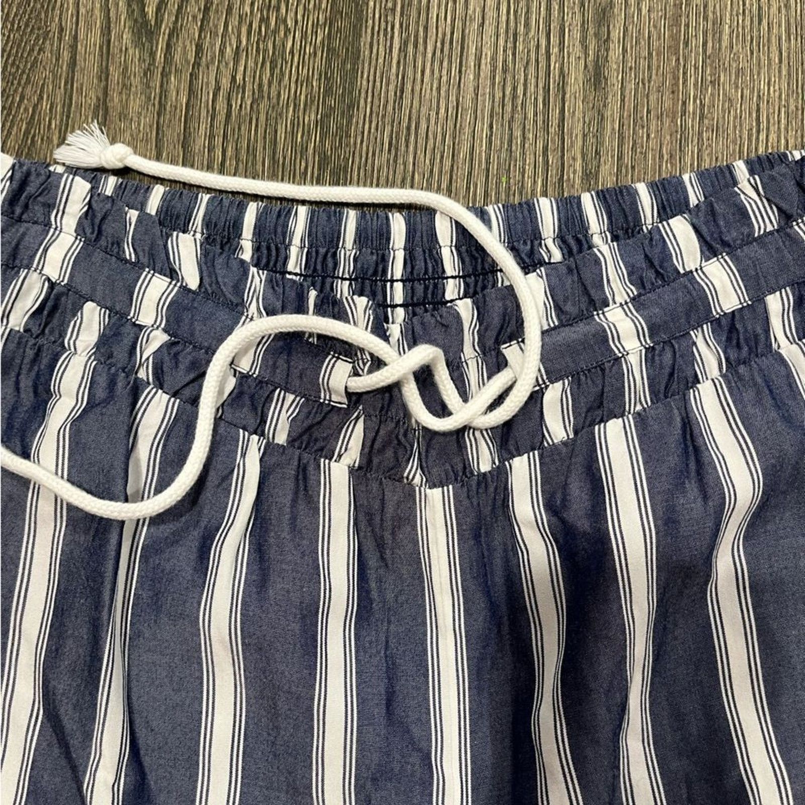J. Jill NWOT J. Jill Wide Leg Pants Striped High-Rise Tie Front S Size 27" / US 4 / IT 40 - 7 Thumbnail