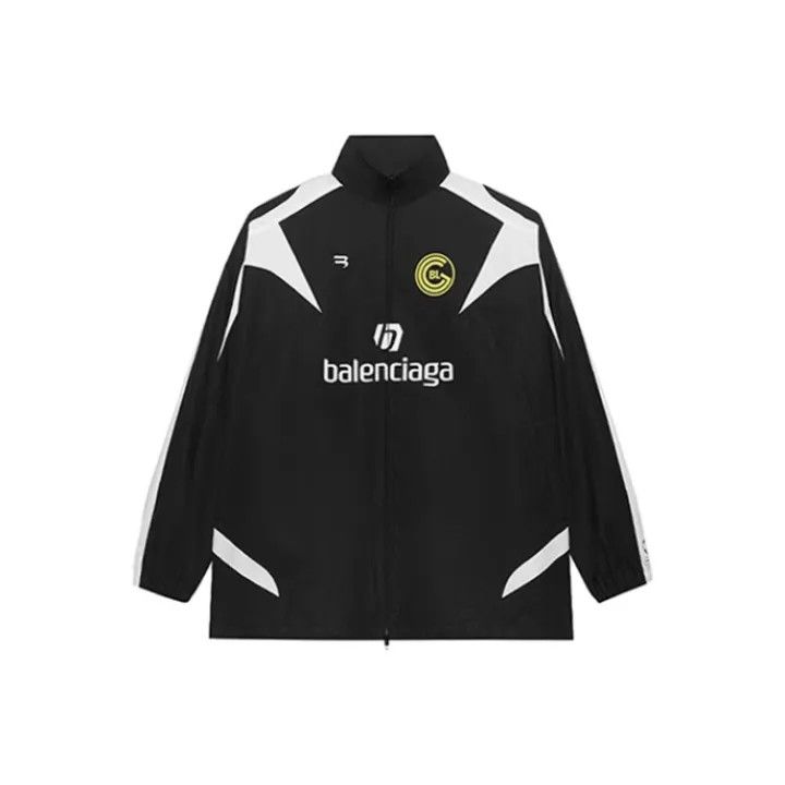 Balenciaga Balenciaga Logo Embroidered Long Sleeve Jacket 0079 Size US M / EU 48-50 / 2 - 1 Thumbnail