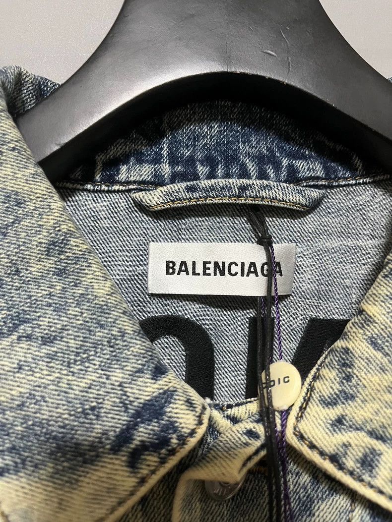Balenciaga Balenciaga logo on the back of denim jacket-2506 Size US XS / EU 42 / 0 - 3 Thumbnail