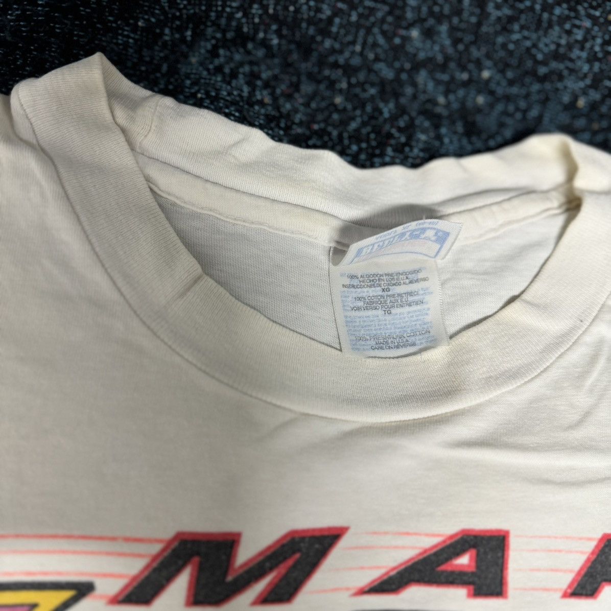 NASCAR × Vintage VINTAGE NASCAR MARK KROGH TEE WHITE Size US XL / EU 56 / 4 - 4 Thumbnail