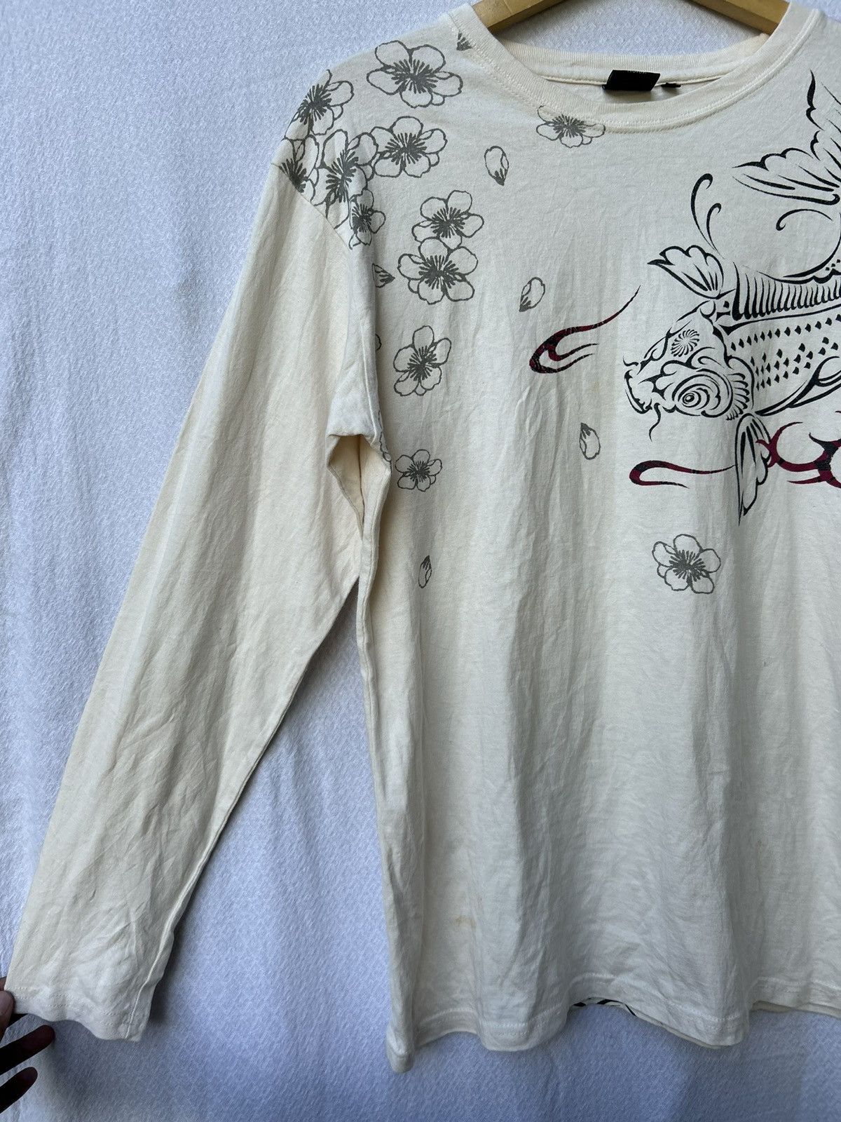 If Six Was Nine Bullet Noise - Sukajan Traditional Art Fish Koi Longsleeve Size US L / EU 52-54 / 3 - 6 Thumbnail