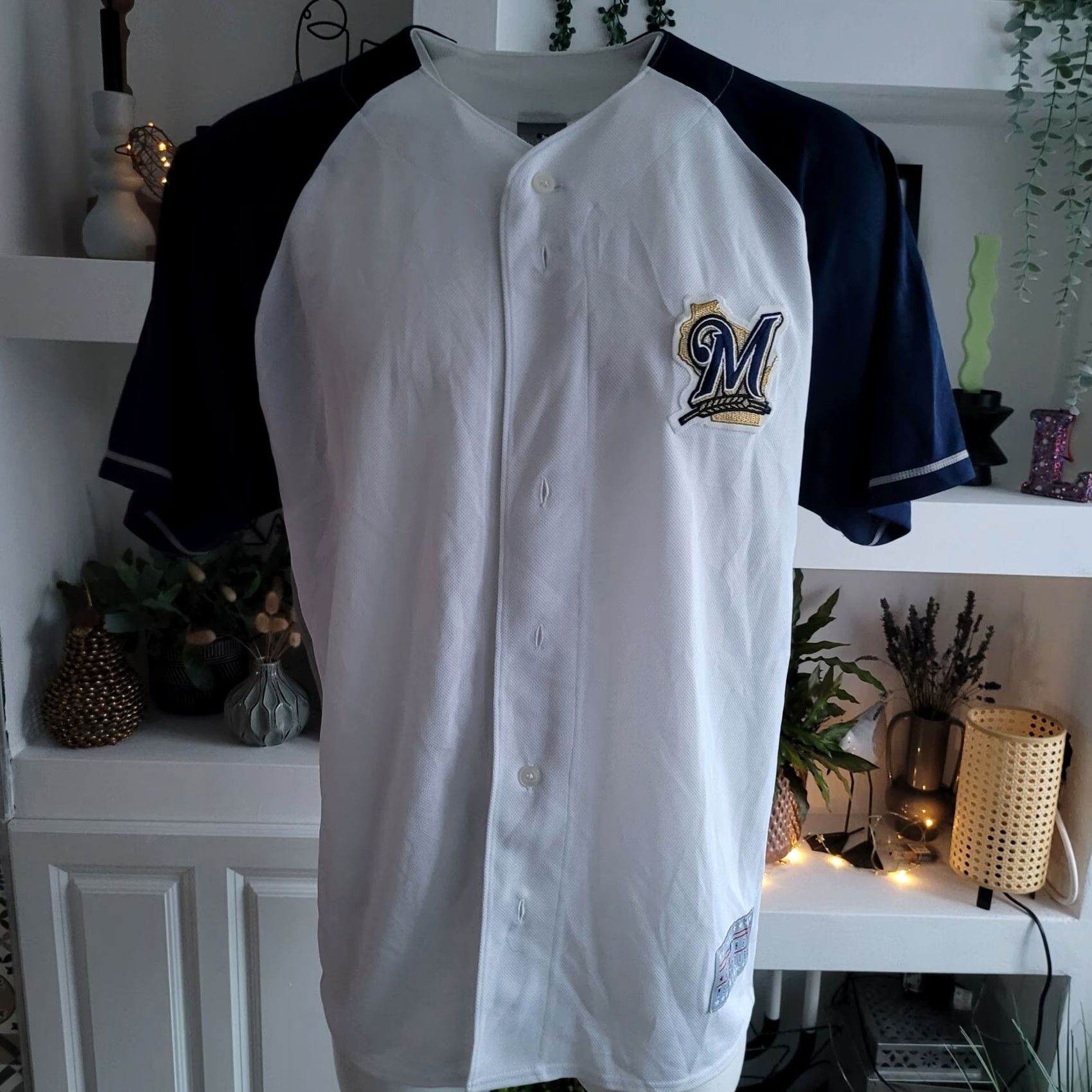 Vintage Milwaukee Brewers Majestic Ryan Braun #8 T-Shirt XL Mens Multicoloured Size US XL / EU 56 / 4 - 5 Thumbnail