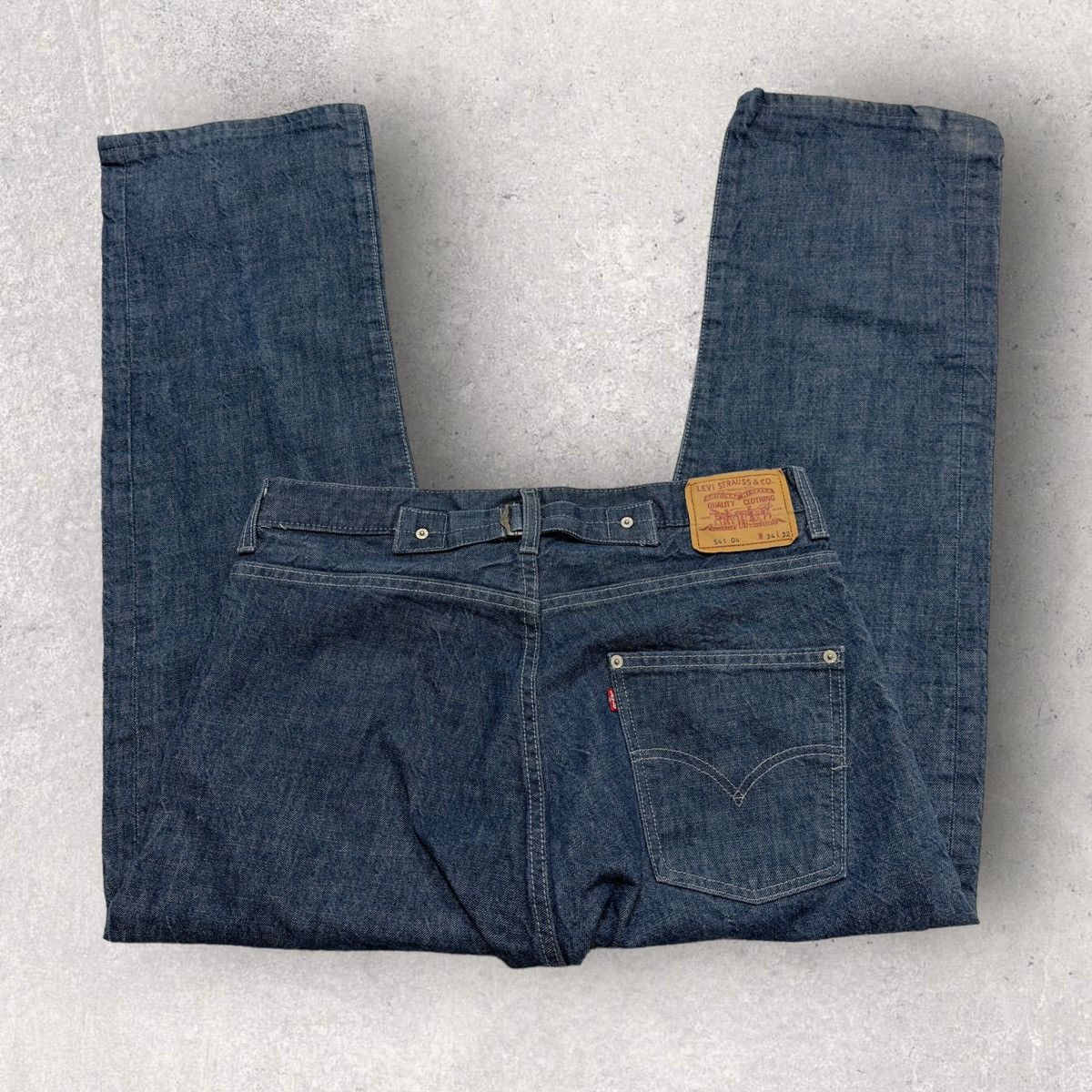 Image of Levis x Levis Vintage Clothing Vintage Levi’S 541 Buckle Back Jeans in Blue, Men's (Size 34)