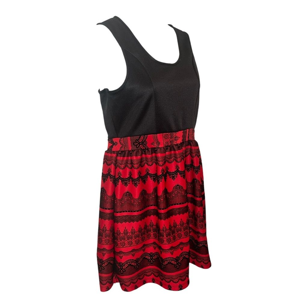 Other Rue 21 Women's Red & Black Dress Size XL Size XL / US 12-14 / IT 48-50 - 3 Thumbnail