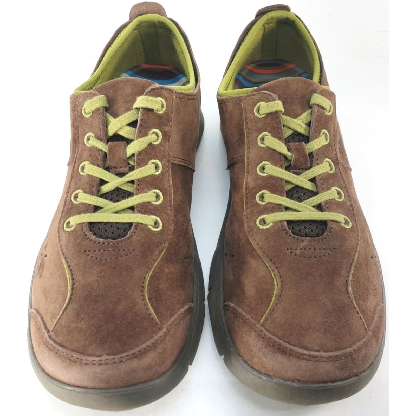 Dansko Dansko Elise Sneaker Shoes Brown Suede Green Low Top Size 9M 40EU 4401062000 Size M / US 6-8 / IT 42-44 - 3 Thumbnail