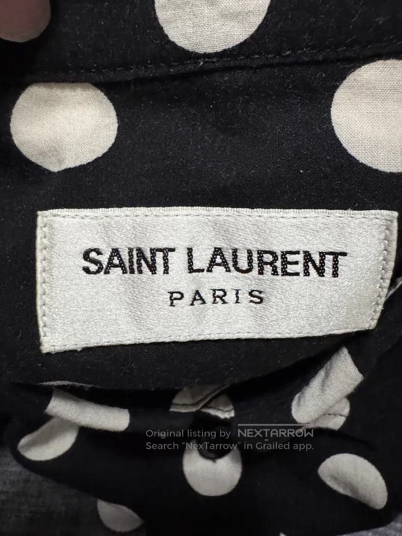 Saint Laurent Paris Saint Laurent Paris Black and white fringed large polka do Size XS / US 0-2 / IT 36-38 - 5 Thumbnail