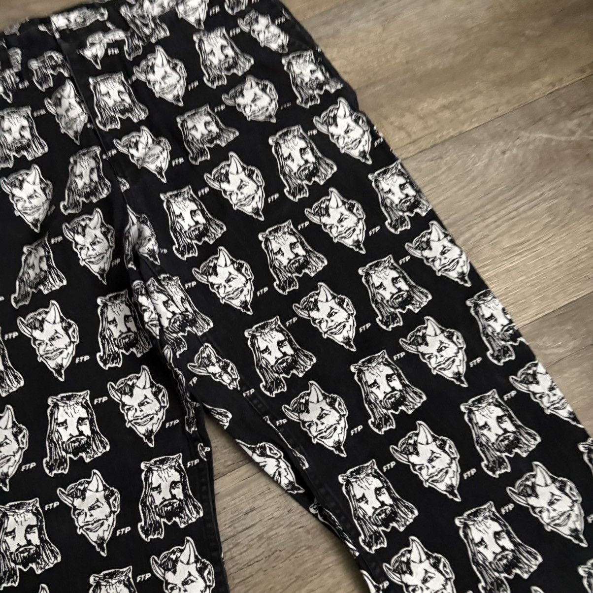 Fuck The Population Ftp Heaven Or Hell Chino Pants Size US 34 / EU 50 - 3 Thumbnail