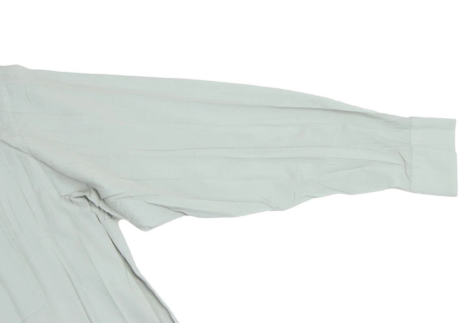 Issey Miyake Long Sleeve Pleated Shirt in Light Green Size US XL / EU 56 / 4 - 9 Thumbnail