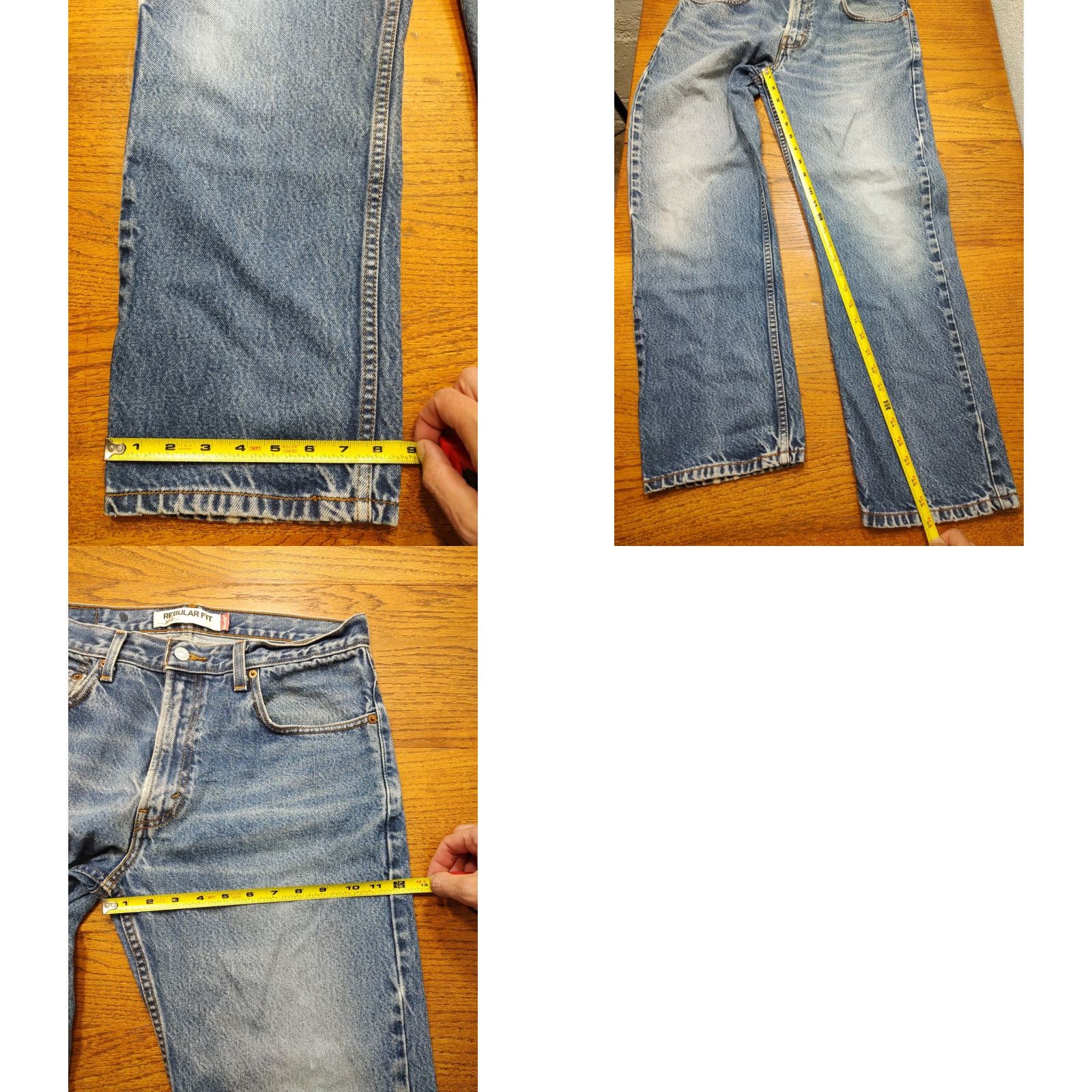 Levi's VINTAGE Levis 505 Jeans Mens 33x30 Blue Straight Denim Western Cowboy Size US 33 - 9 Thumbnail