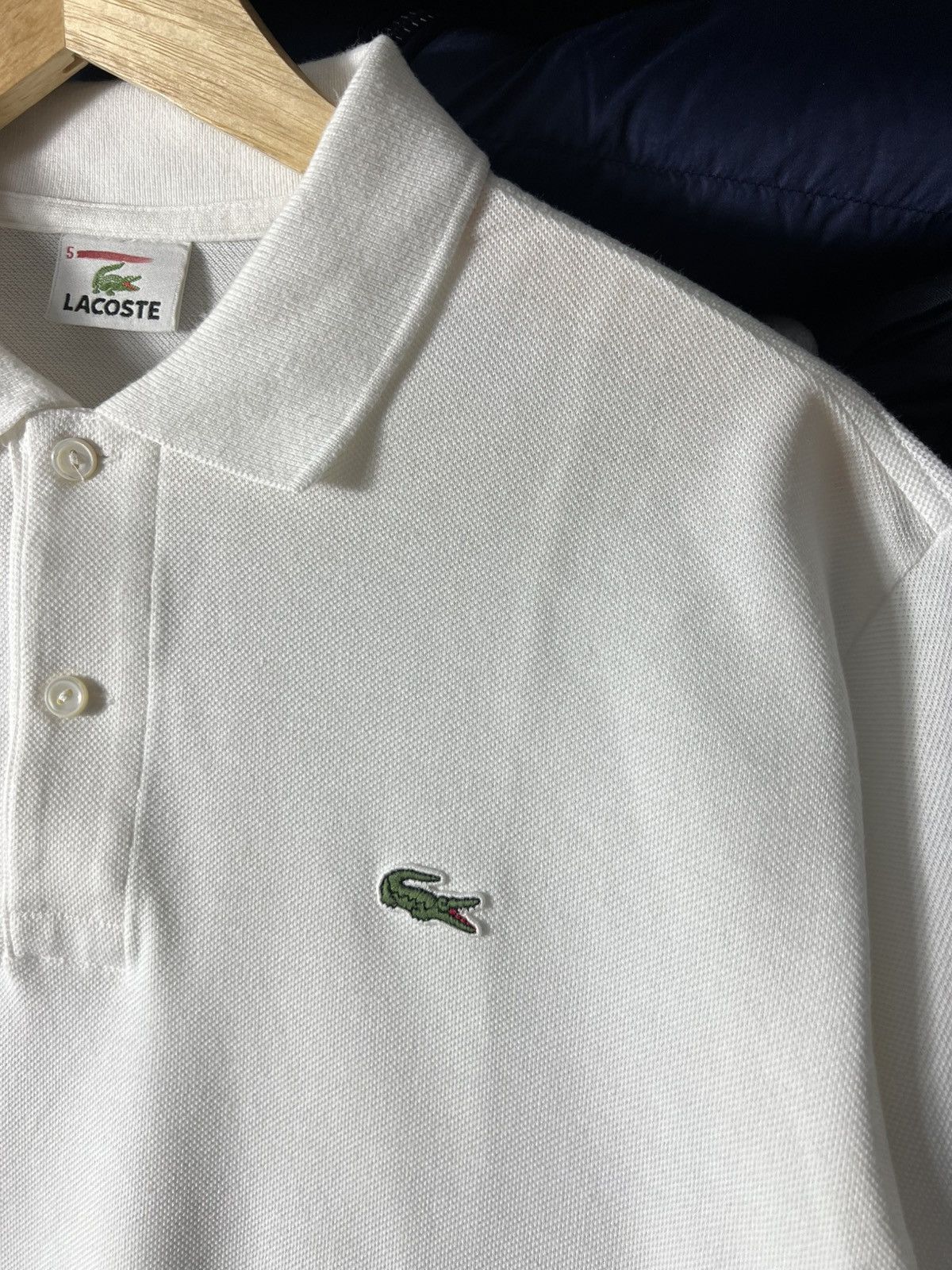 Lacoste 🔥 Lacoste Vintage Polo — White – Size 5 (L) Size US L / EU 52-54 / 3 - 5 Thumbnail