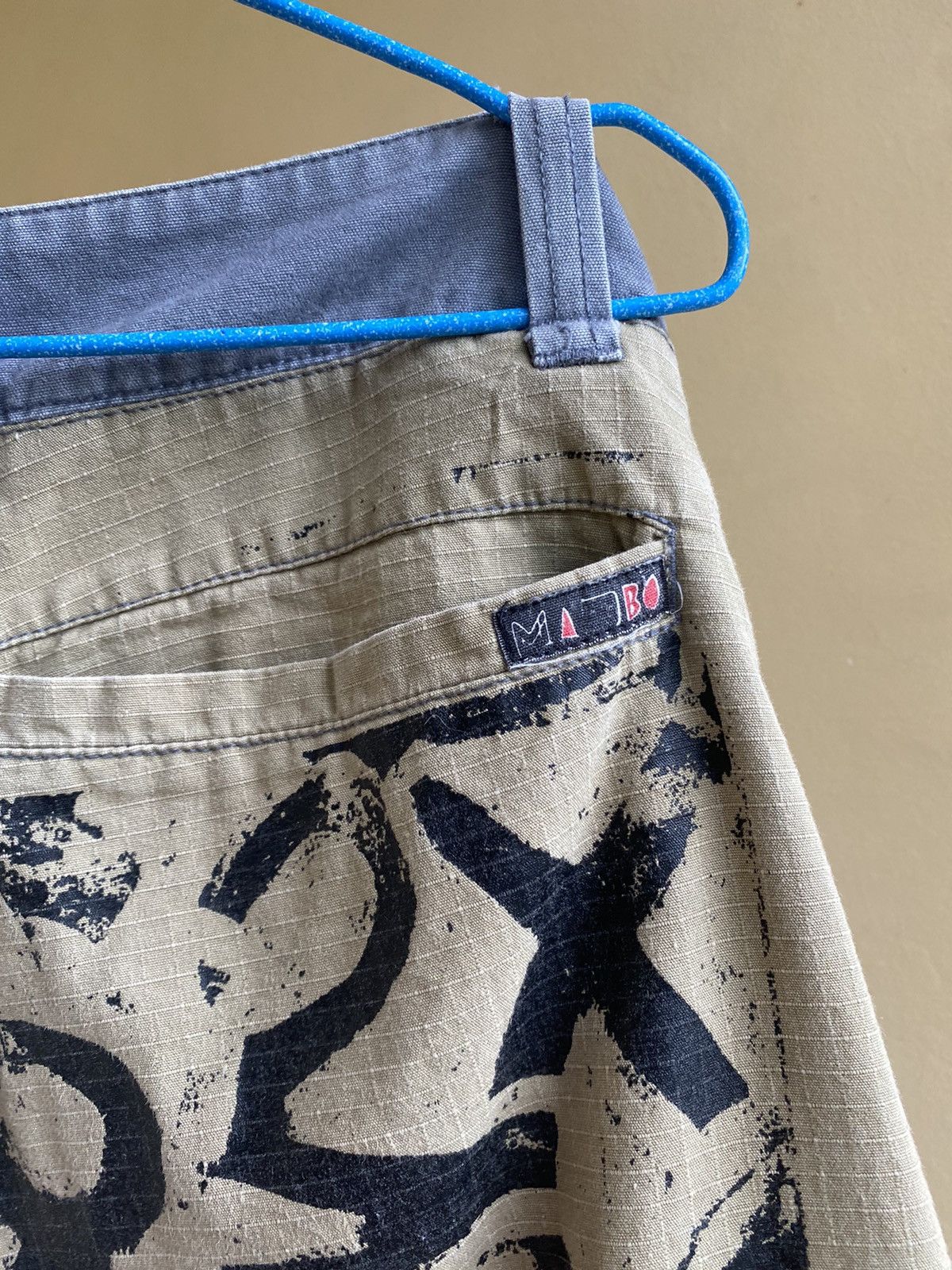 Mambo × Vintage Rare! Vintage 1990’s Mambo Night Voltage Cargo Shorts Size US 32 / EU 48 - 4 Thumbnail