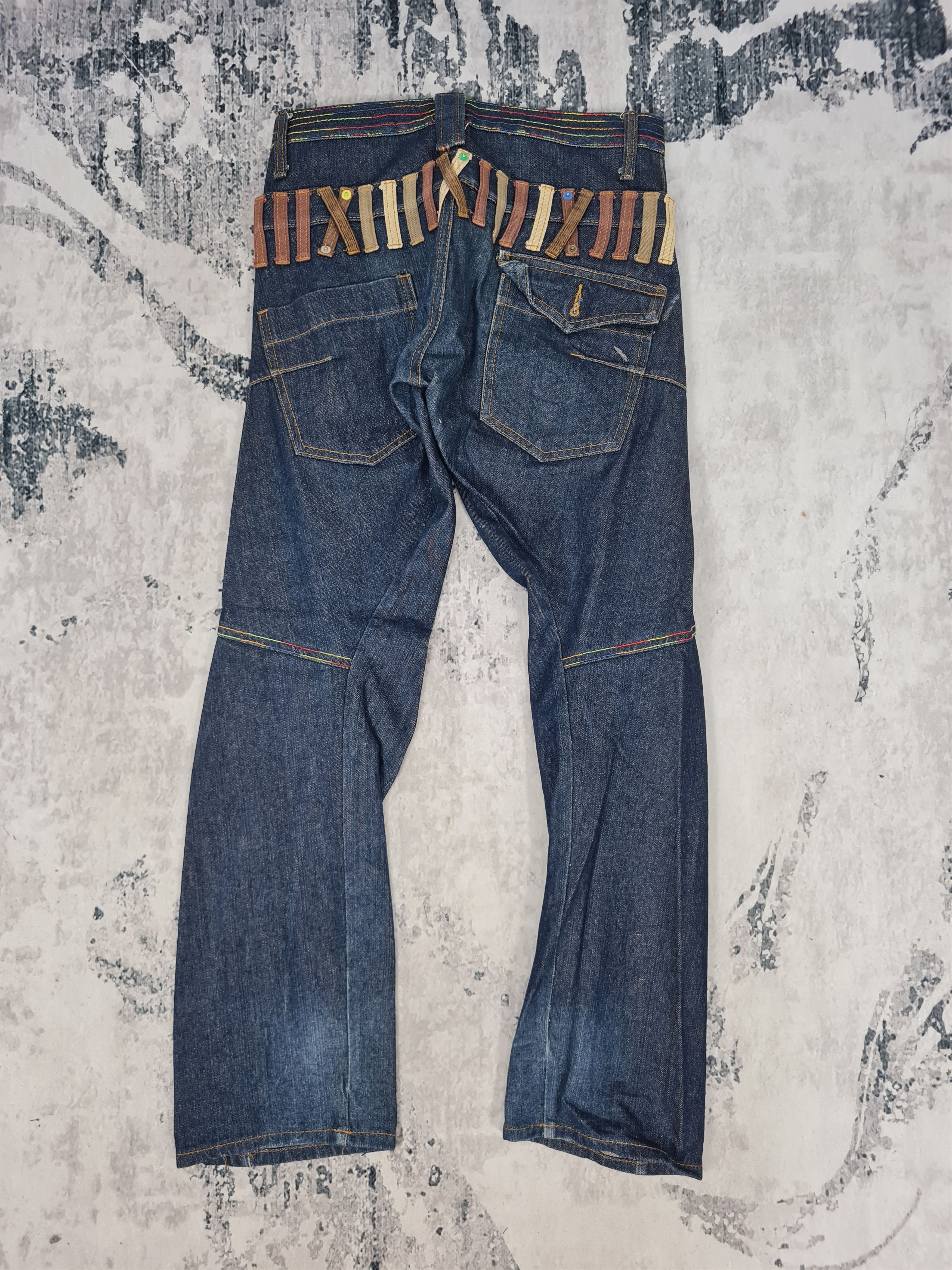 Japanese Brand BREATHMINT Double Waist Engineer Jeans Size 30x31 JB0155 Size US 30 / EU 46 - 2 Thumbnail