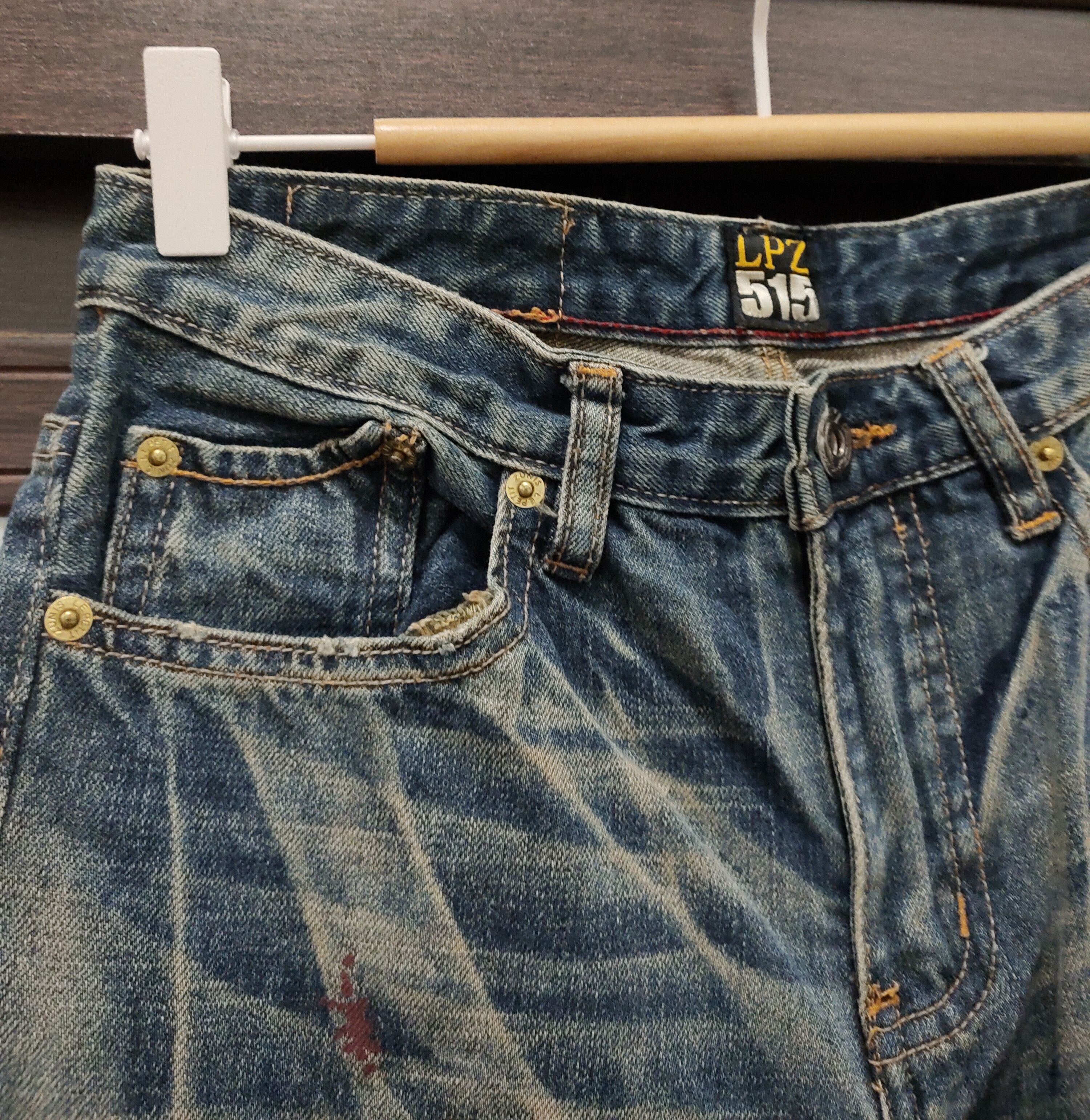 Japanese Brand 💥 Flared Le Petit Zunis 515 Slim Fit Denim 💥 Size US 28 / EU 44 - 6 Thumbnail