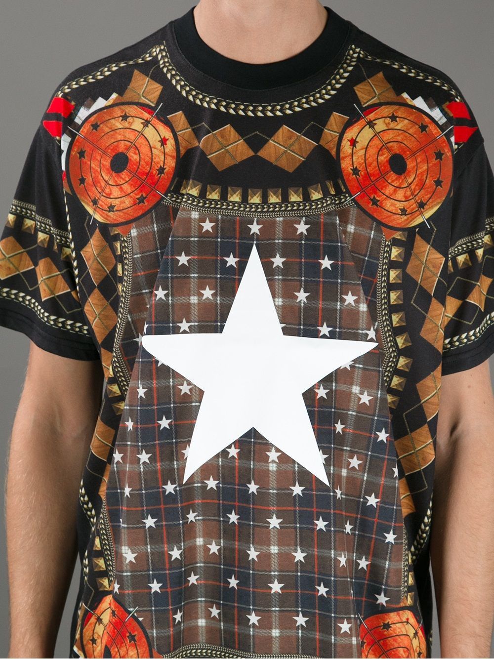 Givenchy Black Target Star Oversized T-Shirt Size US S / EU 44-46 / 1 - 3 Thumbnail