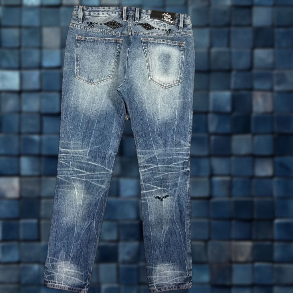 Cult Of Individuality VINTAGE Cult of Individuality Men’s Jeans Slim Fit 34x32 Dark Blue Denim Rhinestones Punk Size US 34 / EU 50 - 1 Thumbnail