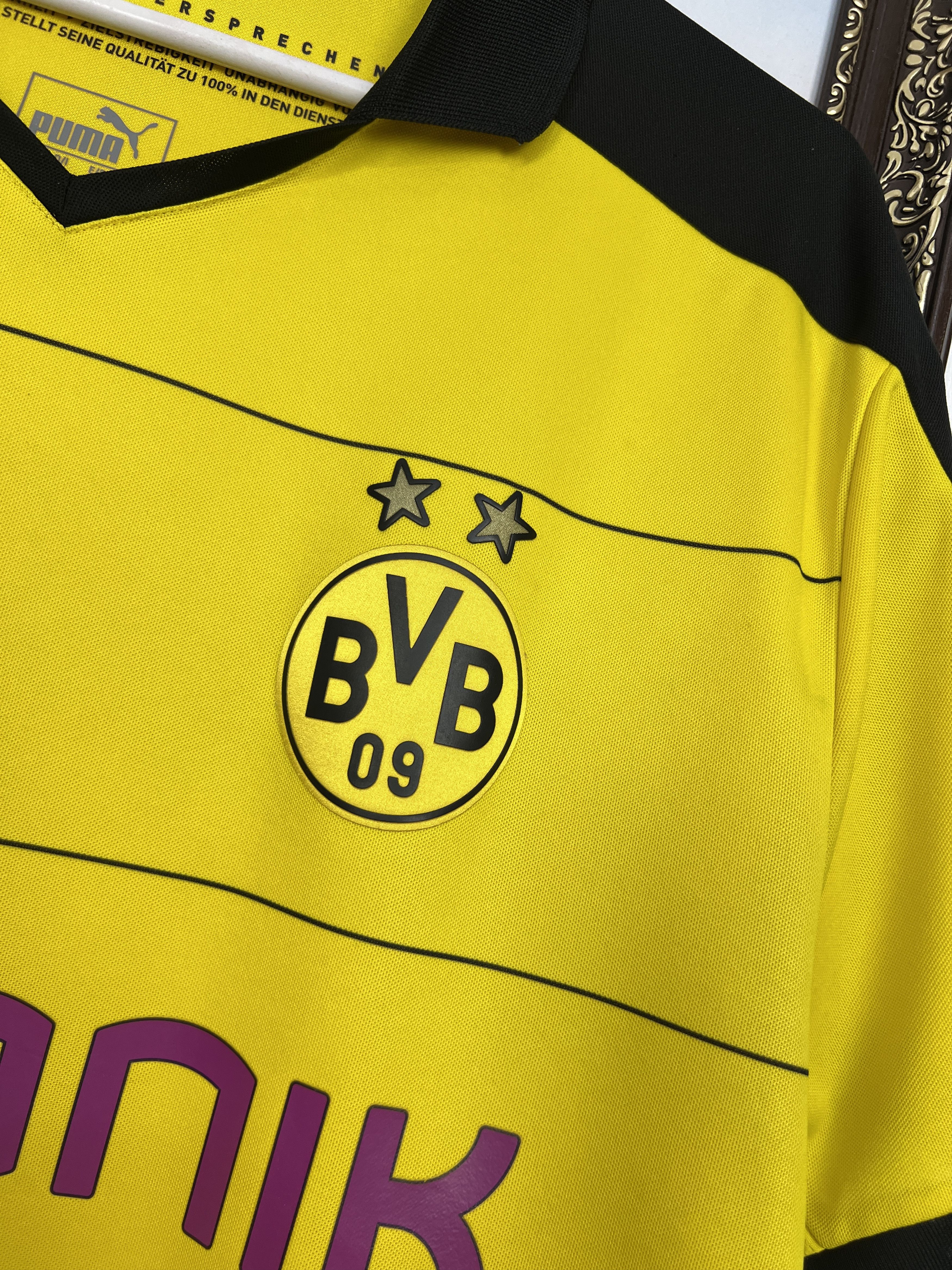 Puma Borussia Dortmund Home football shirt 2015 Soccer Puma Size US XL / EU 56 / 4 - 4 Thumbnail